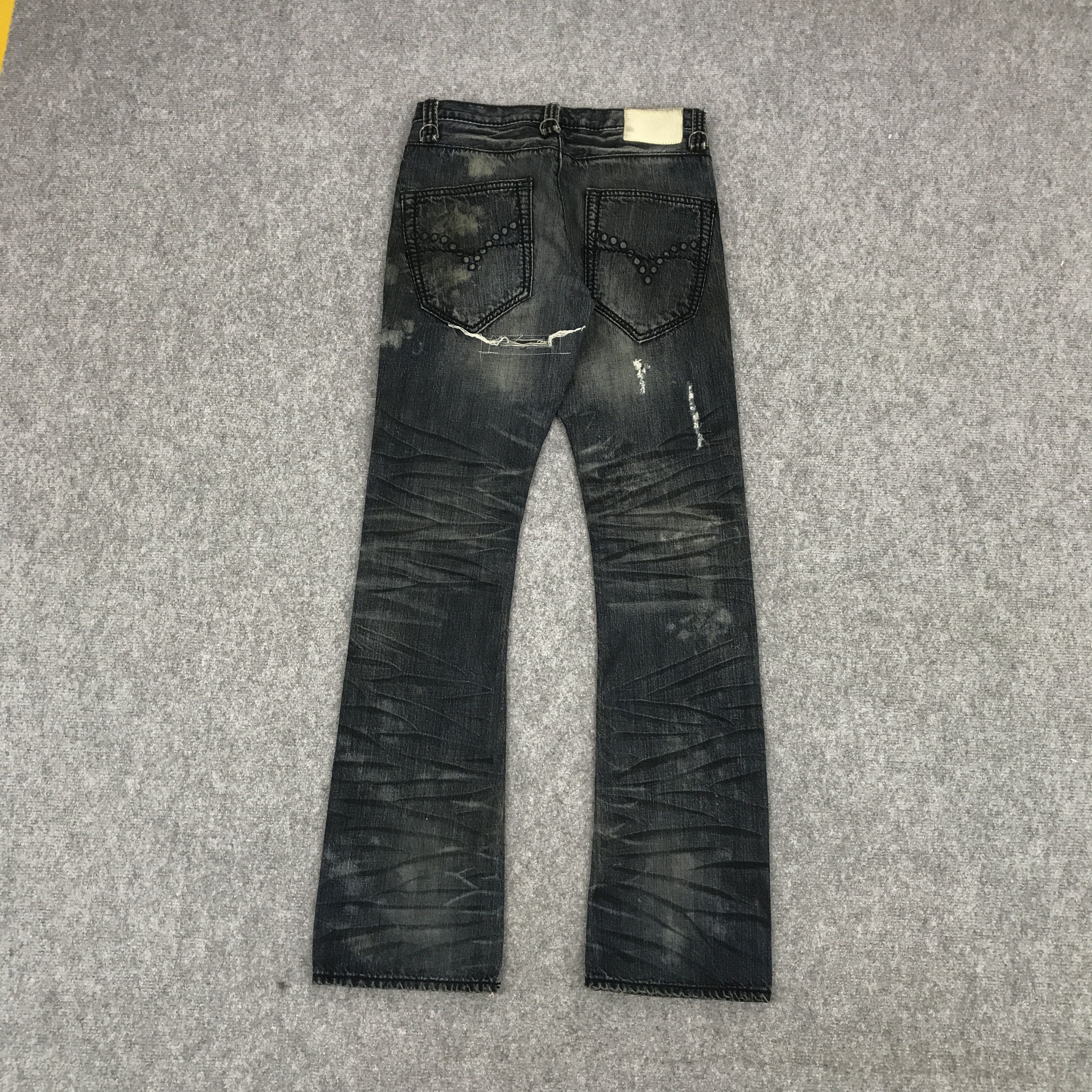 Japanese Brand FLARE JAPANESE BRAND DISTRESSED BOOTCUT JEANS Size US 30 / EU 46 - 4 Thumbnail