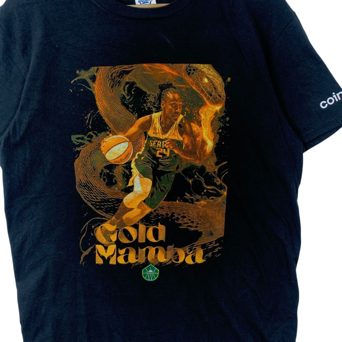 Other SEATTLE STORM JEWELL LOYD Gold Mamba WNBA Tee Shirt Top Size L / US 10 / IT 46 - 5 Thumbnail