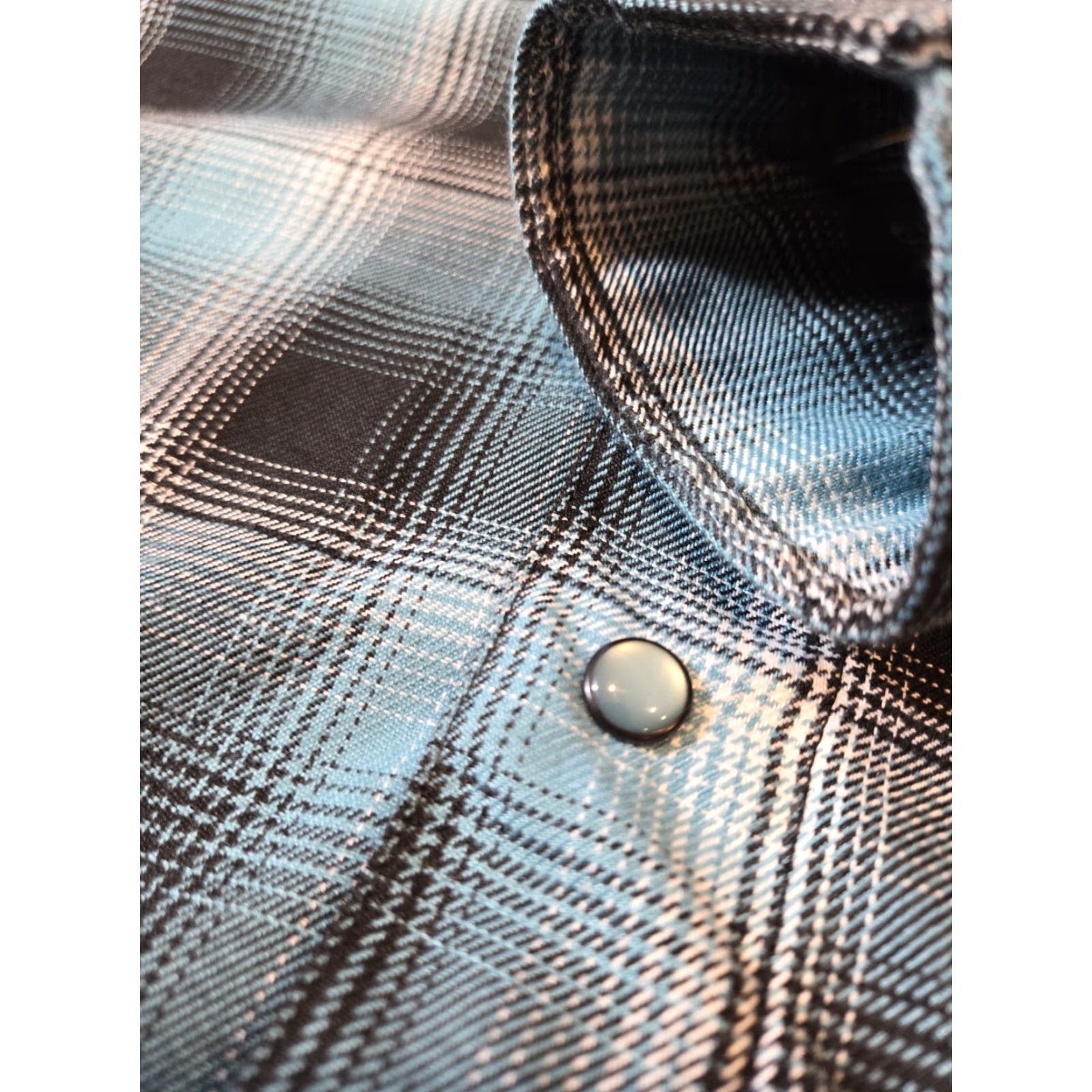 Vintage Dixxon Mens Button-Up Shirt Plaid Blue XS Flannel Long Sleeve Snap Pocket Collared Size US XS / EU 42 / 0 - 4 Thumbnail