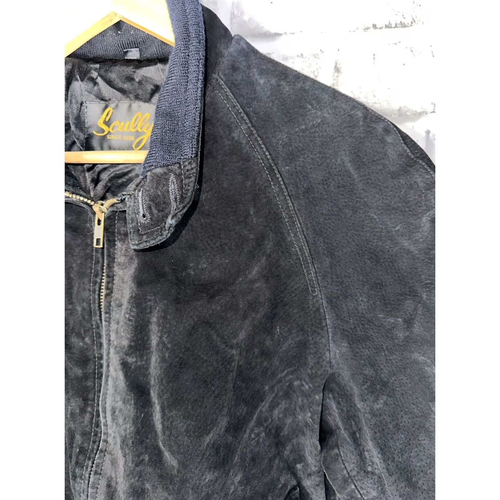 Scully Scully Leather Jacket Womens M Black Casual Full Zip Size M / US 6-8 / IT 42-44 - 3 Thumbnail