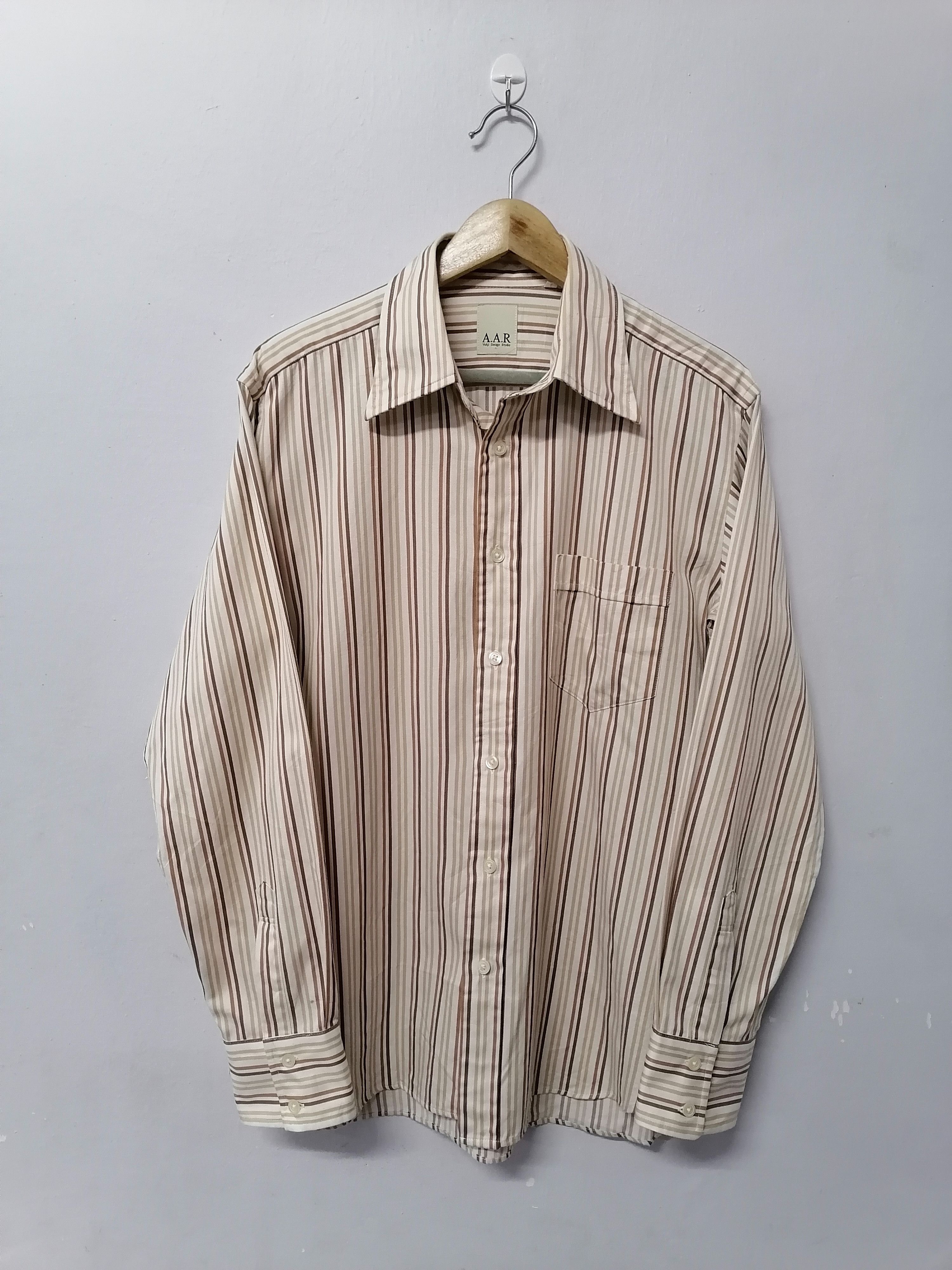 A.A.R Yohji Design Studio Pinstripe Button Ups Shirt