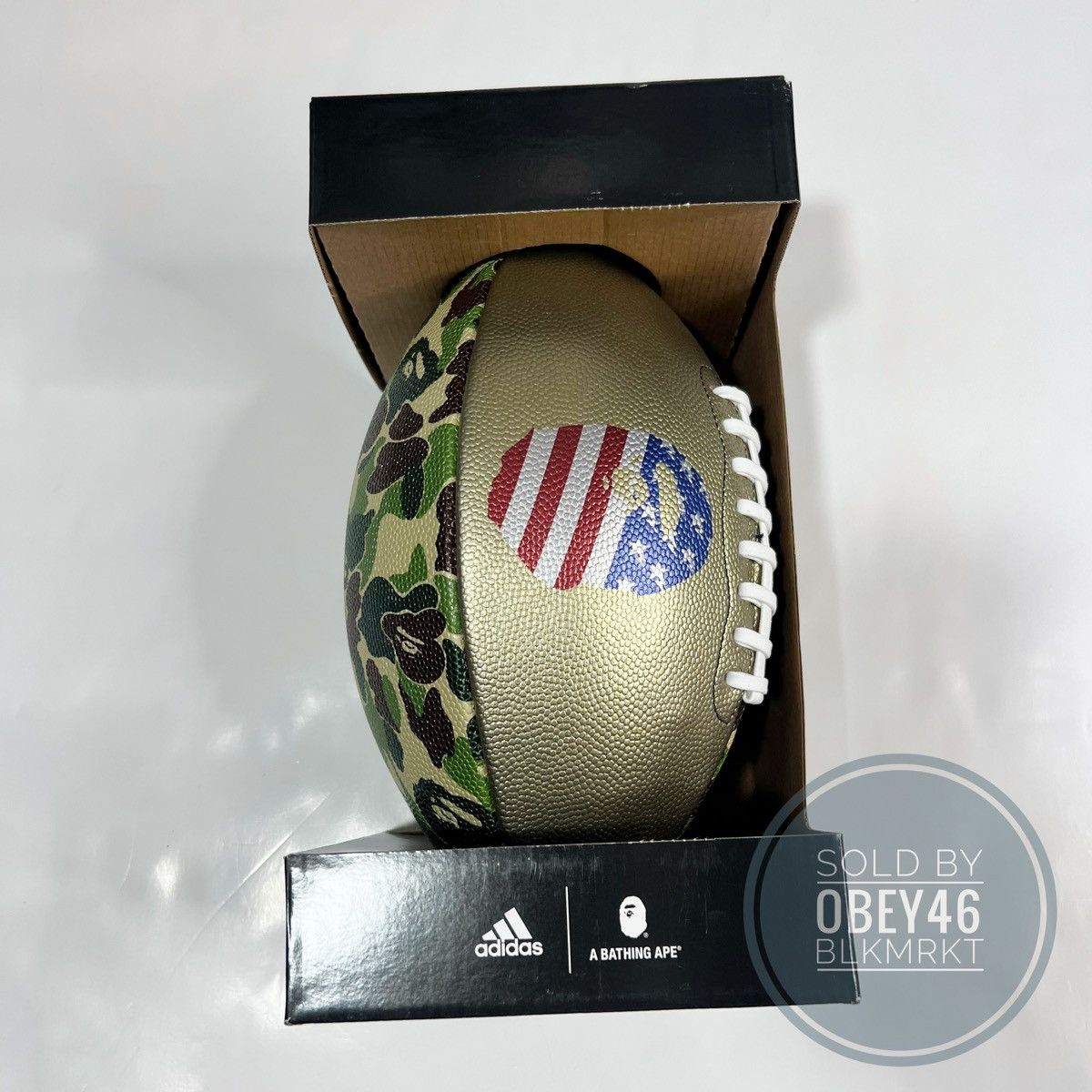 Adidas × Bape Adidas BAPE Rifle Football Green Camo SS23 CL5412 Size ONE SIZE - 7 Thumbnail
