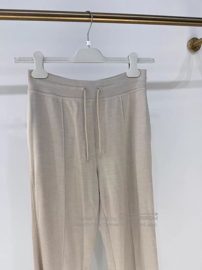 Hermes Hermes Oatmeal logo leisure pants long pants Size 24" / US 00 / IT 34 - 4 Thumbnail