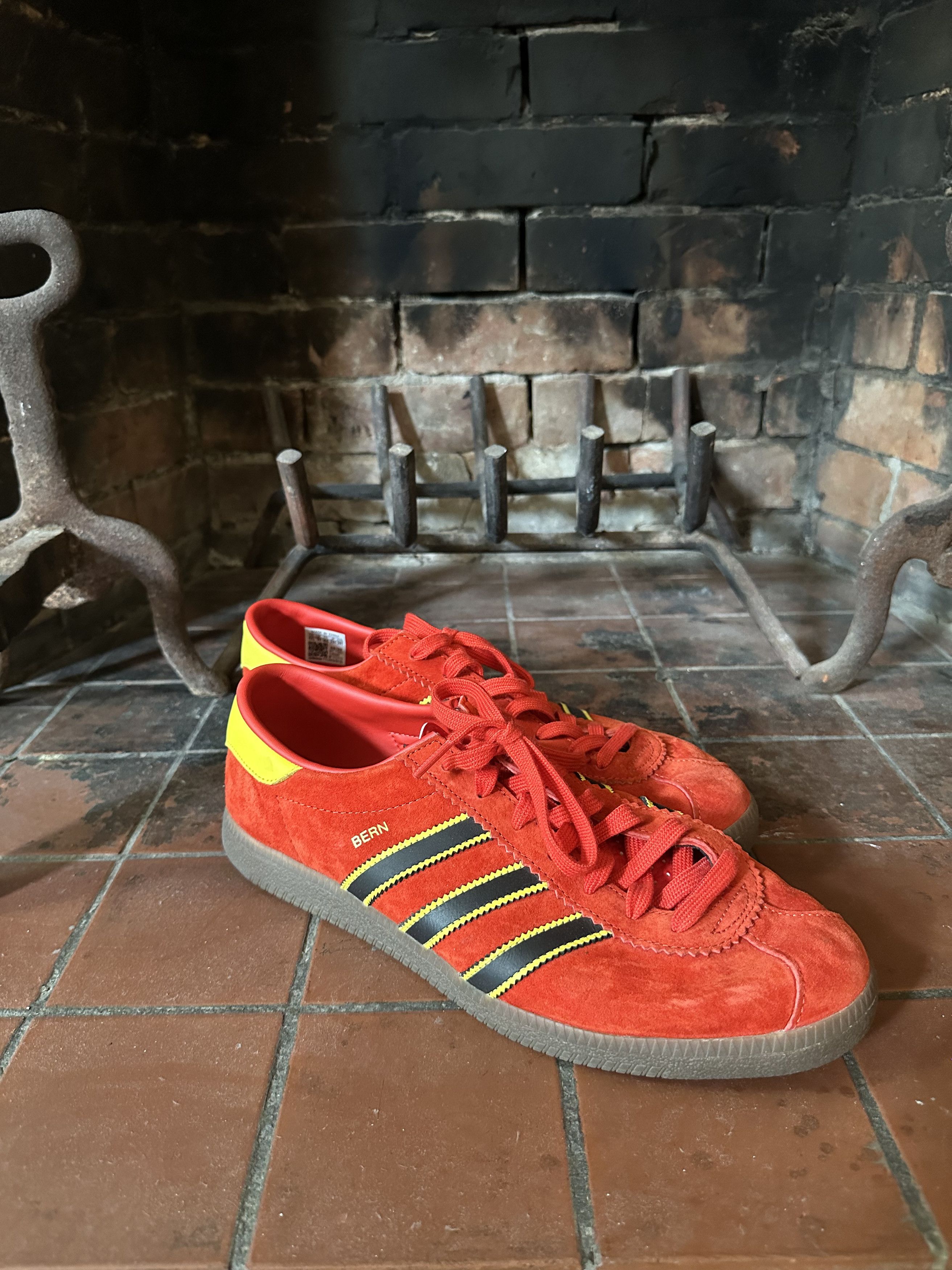 Adidas Rare Red Yellow and Black Adidas Bern Size US 11.5 / EU 44-45 - 2 Thumbnail