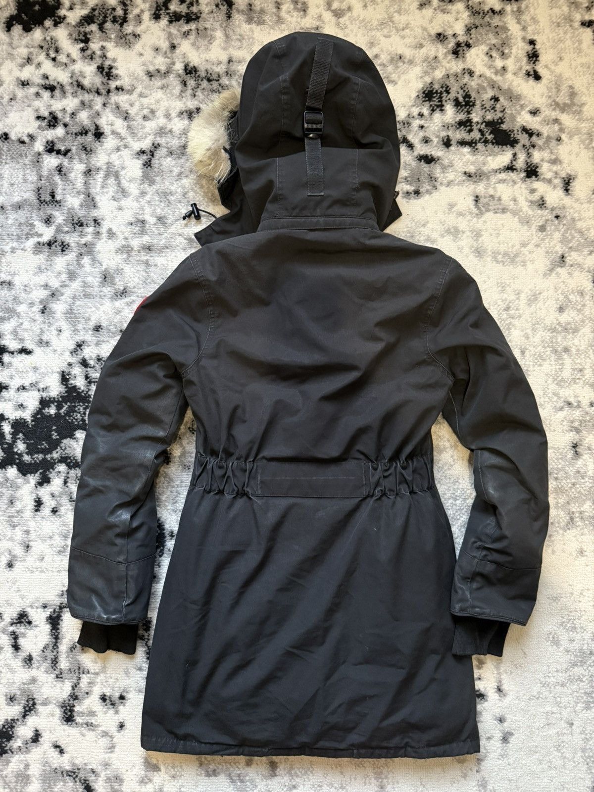 Canada Goose Black Fur Hood Trillium Parka