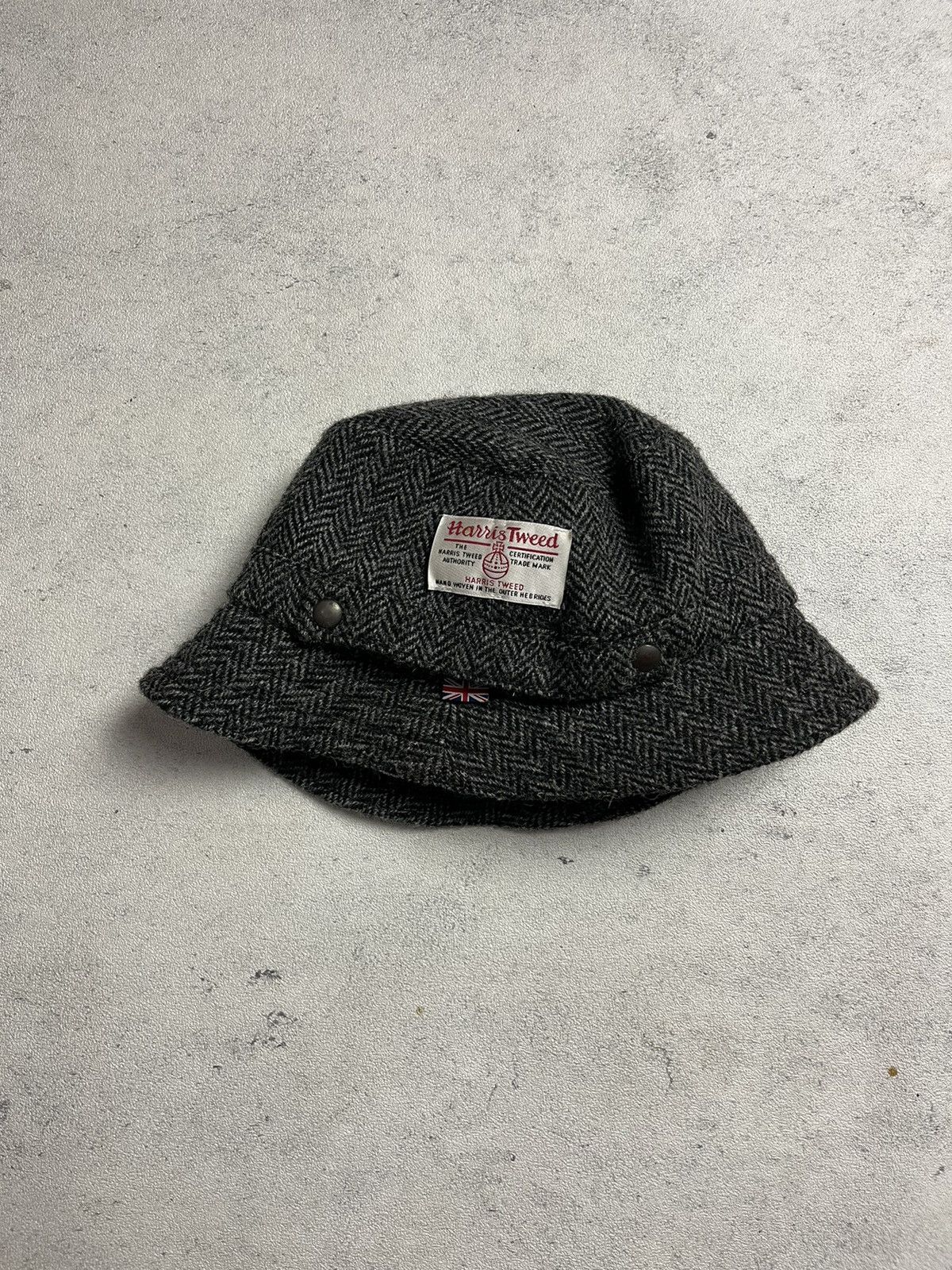 Harris Tweed Glen Appin Scotland Harris Tweed Blue Bucket Hat Size ONE SIZE - 1 Thumbnail