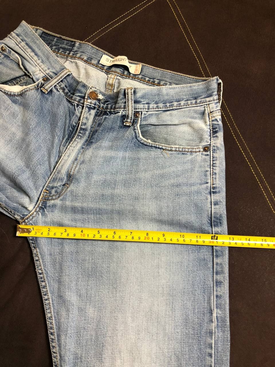 Levi's Levis 505 Button Fly Straight Leg Jeans Med Wash Size US 34 / EU 50 - 12 Thumbnail