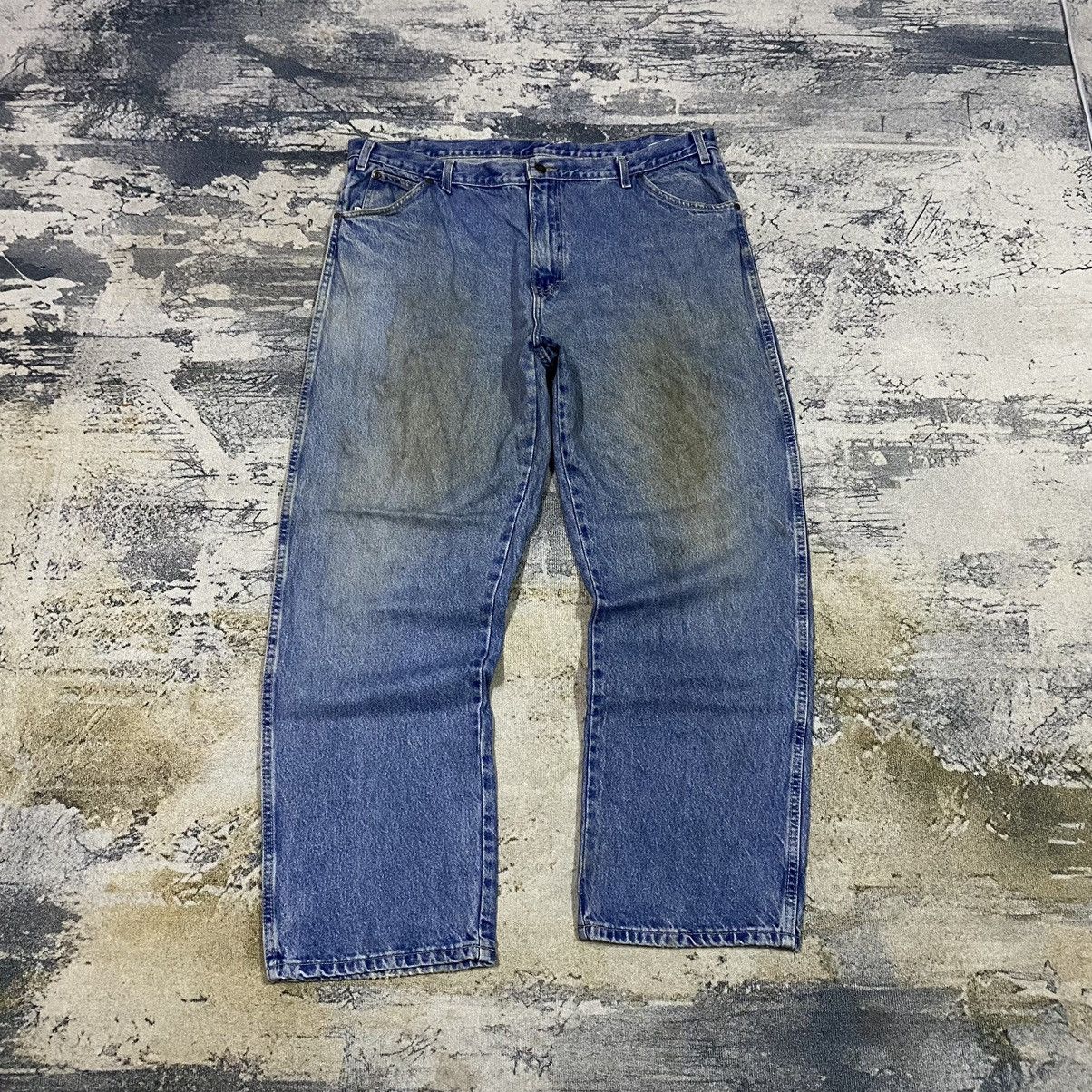 Dickies × Vintage Vintage Dickies Dirty Rusty Loose Baggy Denim Jeans Size US 41 - 2 Thumbnail