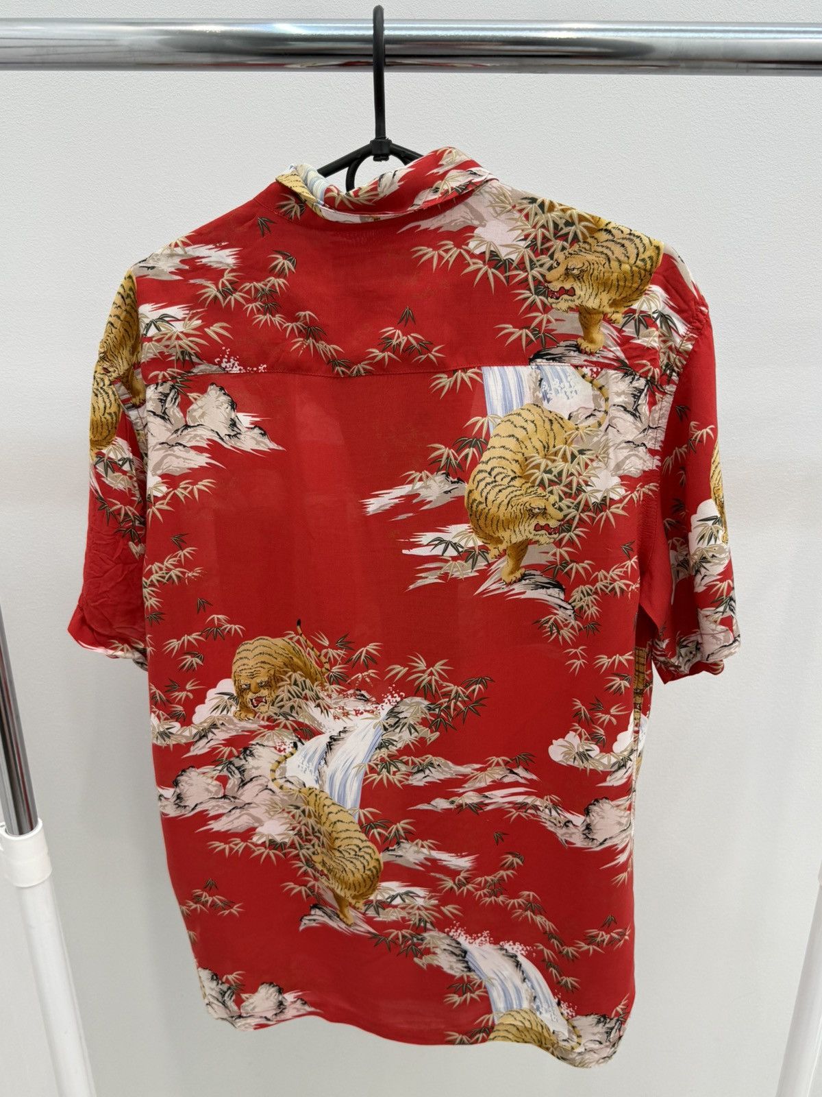 Allsaints Allsaints Japanese Tiger Printed Viscose Hawaiian Shirt Size US L / EU 52-54 / 3 - 2 Thumbnail