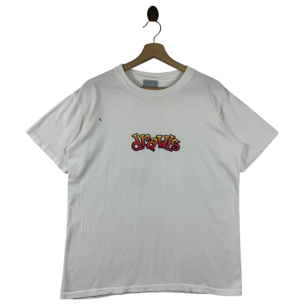 Vintage Vintage DRAWLS skateboard centre logo print tee Size US M / EU 48-50 / 2 - 1 Thumbnail