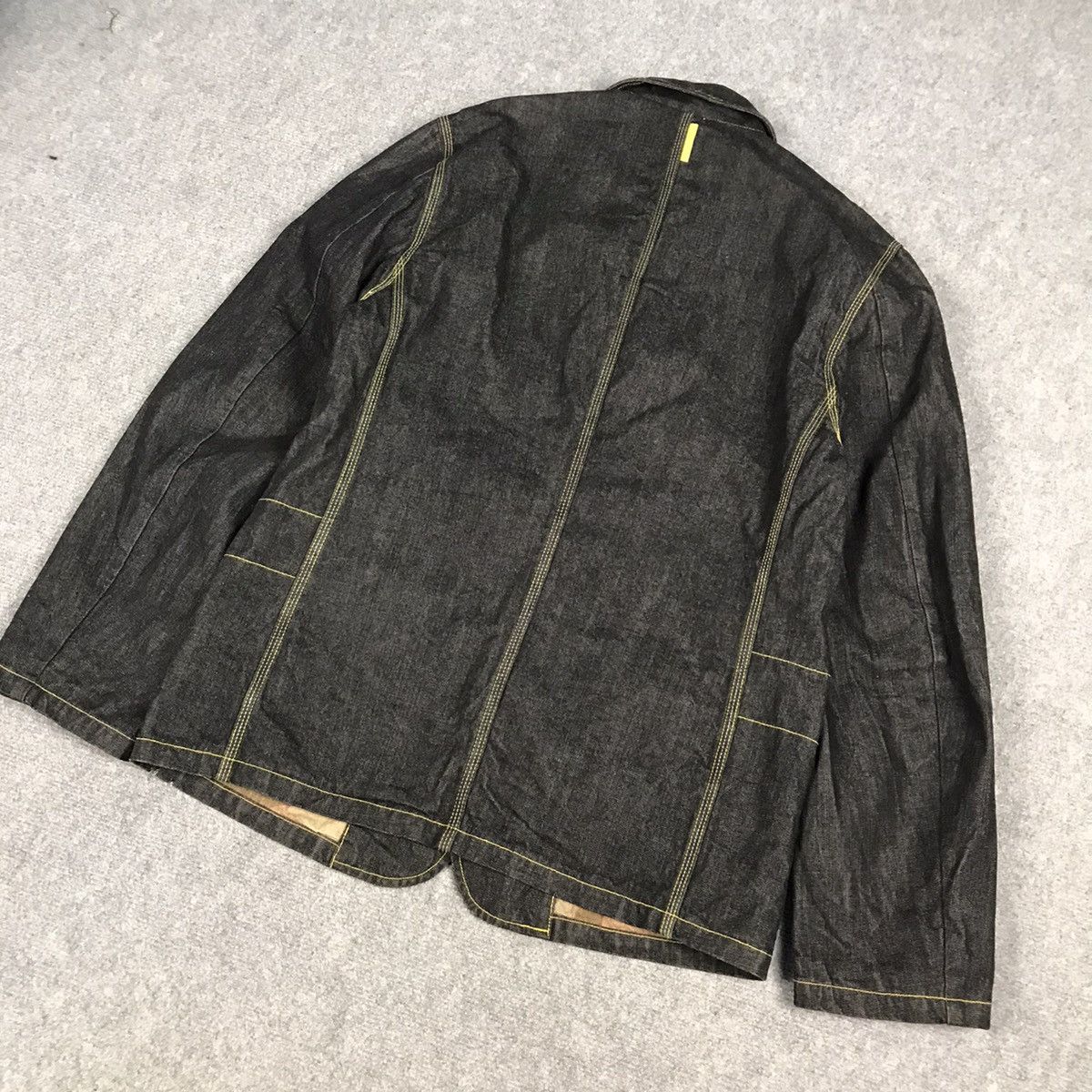 Swagger SWAGGER DENIM JACKET COAT YELLOW LINE STYLE Size US M / EU 48-50 / 2 - 12 Thumbnail