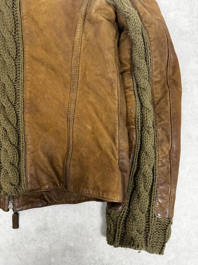Emporio Armani AW2009 Emporio Armani Brown Leather Biker Jacket Size US M / EU 48-50 / 2 - 9 Thumbnail