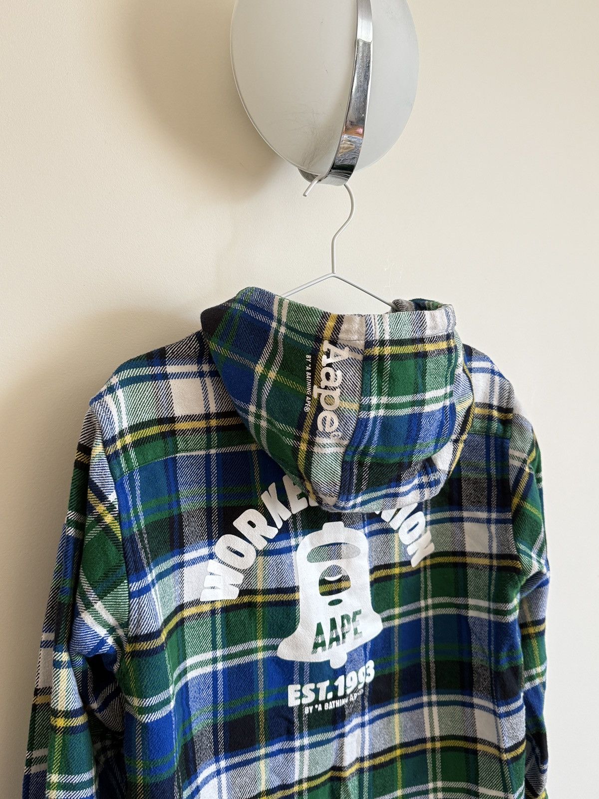 Aape Flannel Shirt Hoodie AAPE by A BATHING APE Size US M / EU 48-50 / 2 - 6 Thumbnail
