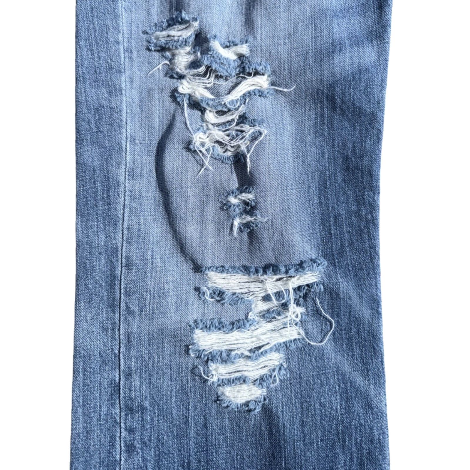 Levi's VINTAGE Levi's 514 Jeans Light Wash Distressed Denim 34x32 Men Straight Blue 514 Jeans Size US 34 / EU 50 - 4 Thumbnail