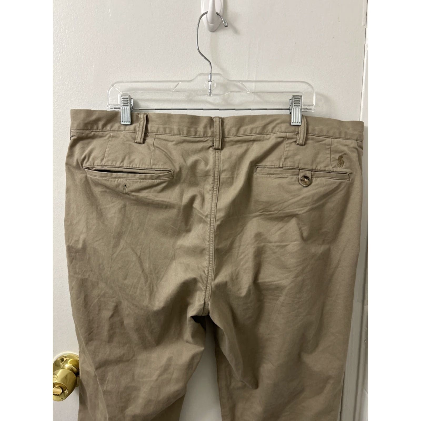 Polo Ralph Lauren Polo Ralph Lauren Chino Pants Mens 38x30 Tan Slim Stretch Cotton Twill Flat Front Zip Embroidered Logo Straight Leg Casual Workwear Size US M / EU 48-50 / 2 - 6 Thumbnail