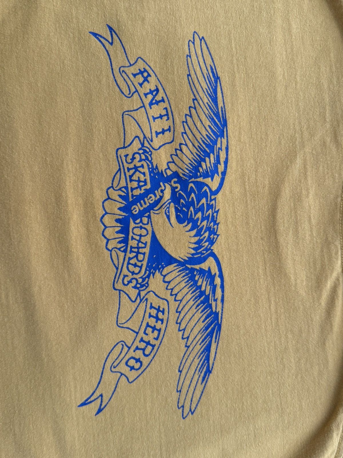 Supreme SS16 Supreme x Anti Hero Eagle Pocket Tee Mustard Size US L / EU 52-54 / 3 - 6 Thumbnail
