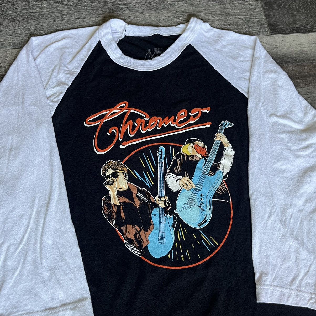 Band Tees × Vintage Vintage Chromeo Funk 3/4 Sleeve Raglan Baseball Band T Shirt Size US L / EU 52-54 / 3 - 2 Thumbnail