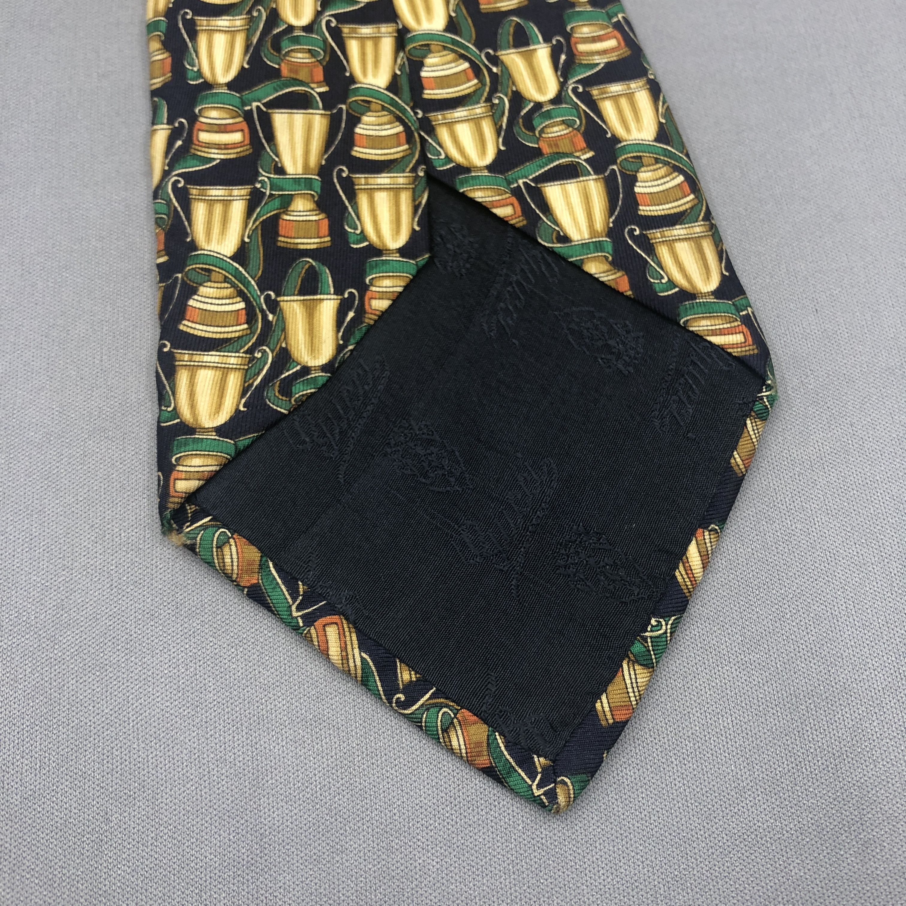Gucci Vintage Gucci SILK Necktie Cravate Pure Silk Neck Tie Size ONE SIZE - 4 Thumbnail