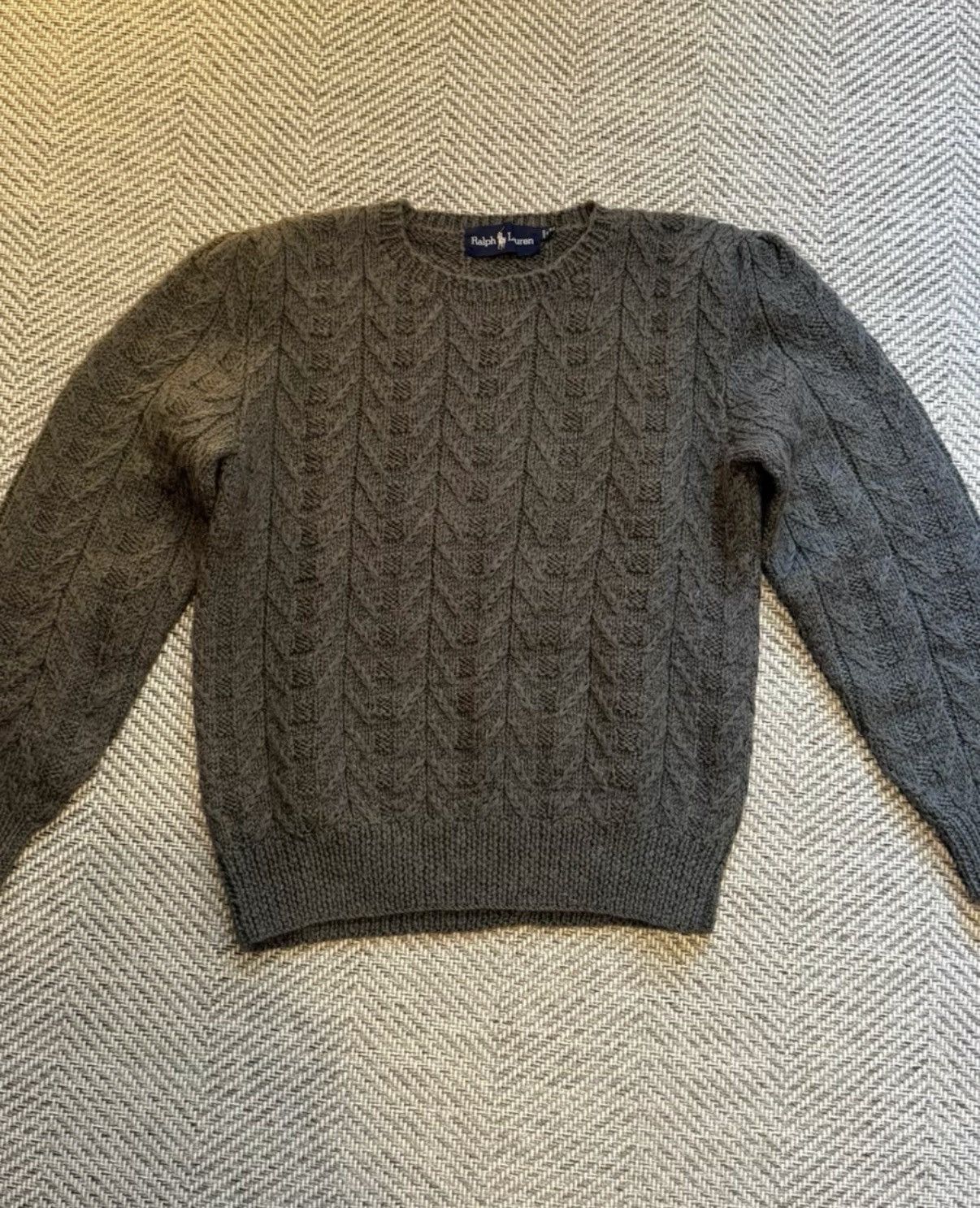 Ralph Lauren Ralph Lauren Hand-Knit Texture Wool Sweater K24 Size L / US 10 / IT 46 - 1 Thumbnail