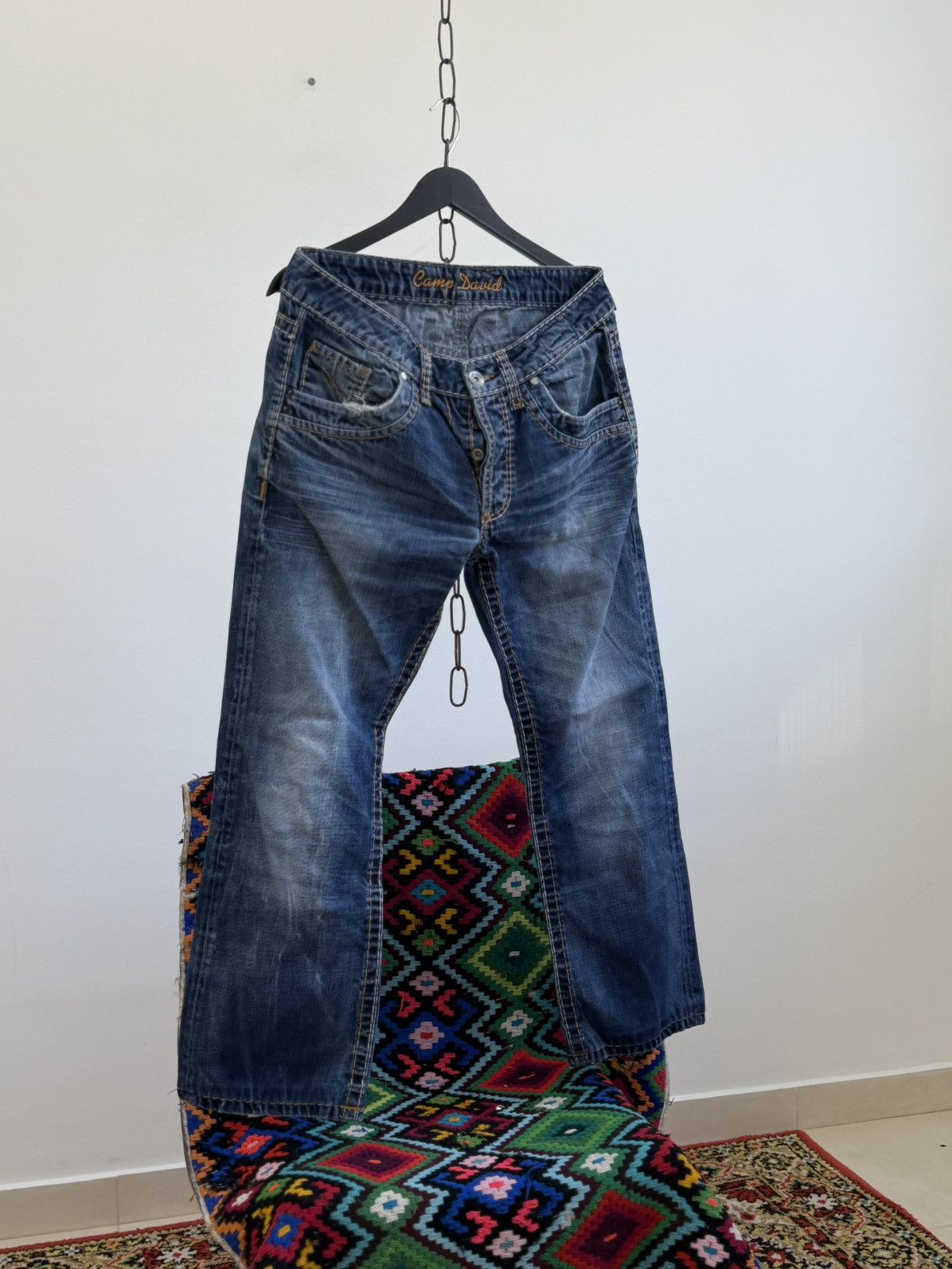 Hedi Slimane Vintage Dior Hedi Slimane Style Washed Denim Jeans Size US 32 / EU 48 - 3 Thumbnail