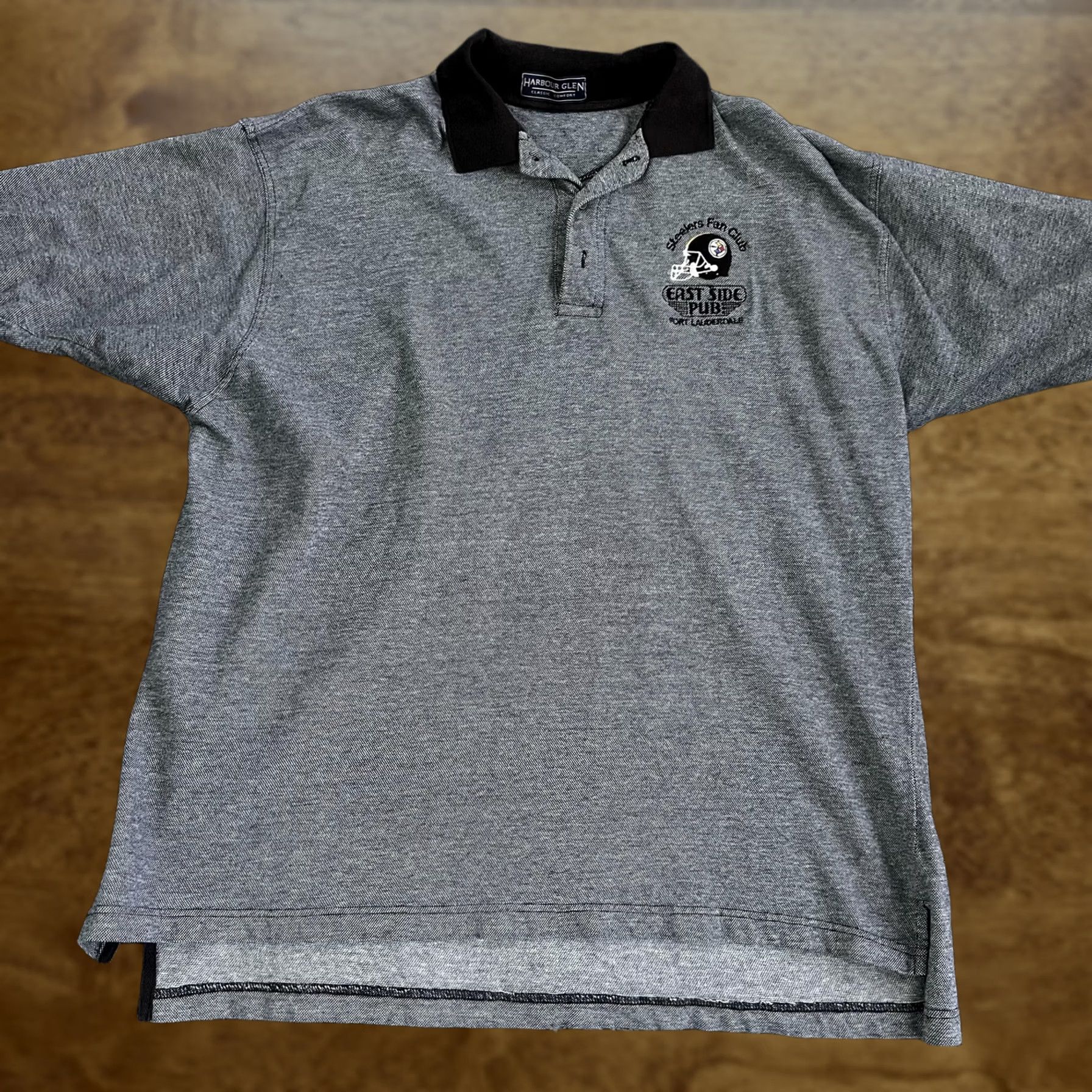 Vintage Harbour Glen Polo Shirt Mens 2XL Gray Steelers Fan Club Football Shirt Casual Mens 2XL Grey Size US XXL / EU 58 / 5 - 1 Thumbnail