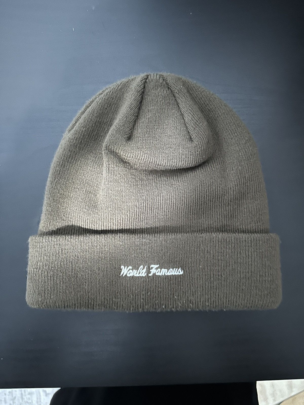 Supreme Supreme NewEra Box Logo Beanie Dark Brown FW22 Size ONE SIZE - 2 Thumbnail