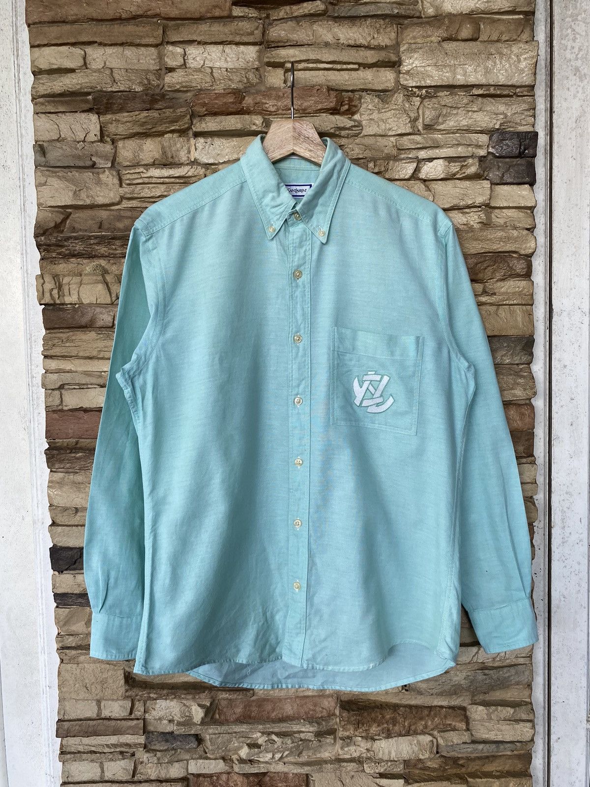 Yves Saint Laurent Vintage Yves Saint Laurent Button Up Long Sleeve Shirt Size US L / EU 52-54 / 3 - 1 Thumbnail