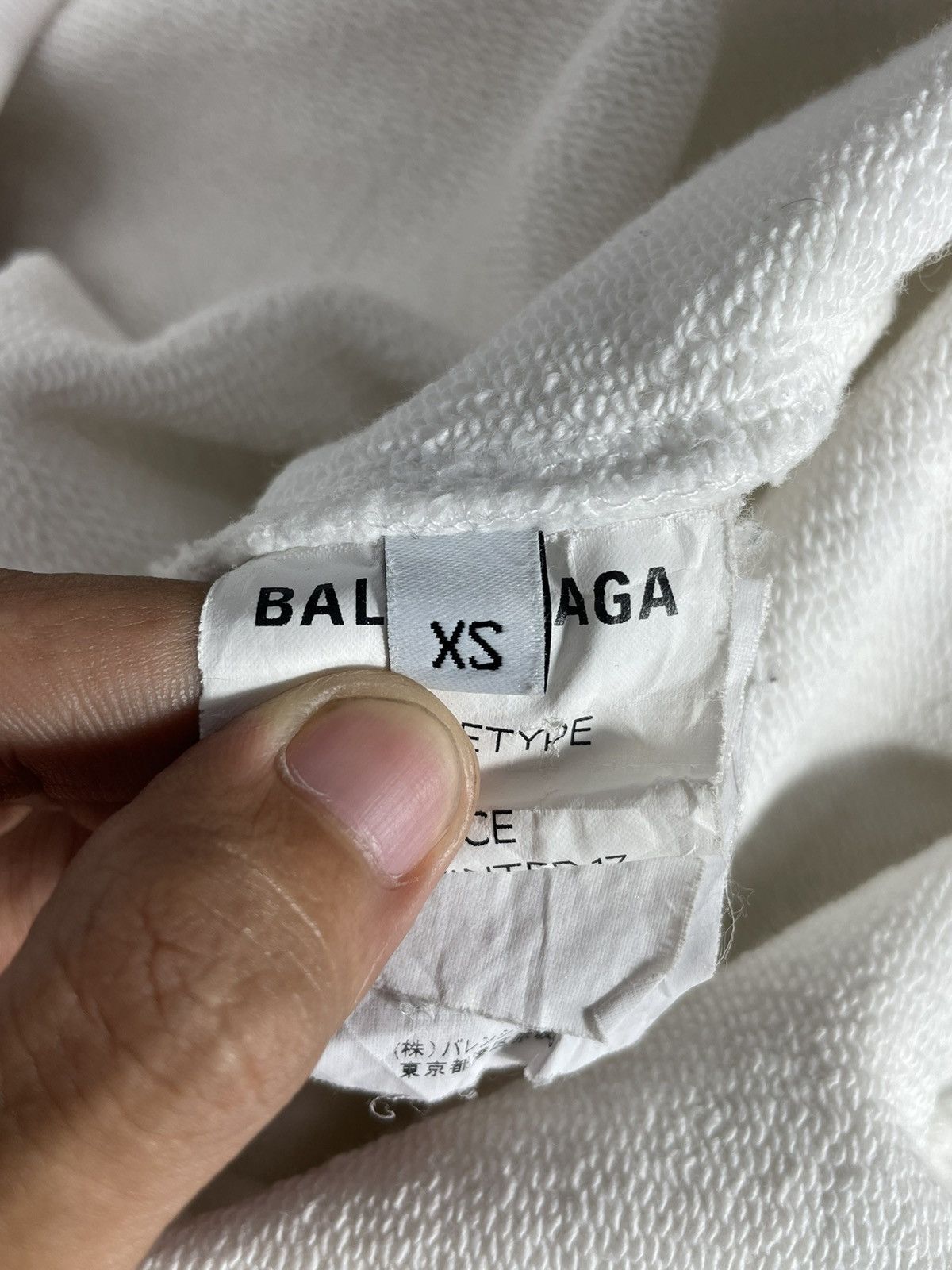 Balenciaga Balenciaga White Archetype Back Logo Hoodie Size US XS / EU 42 / 0 - 10 Thumbnail