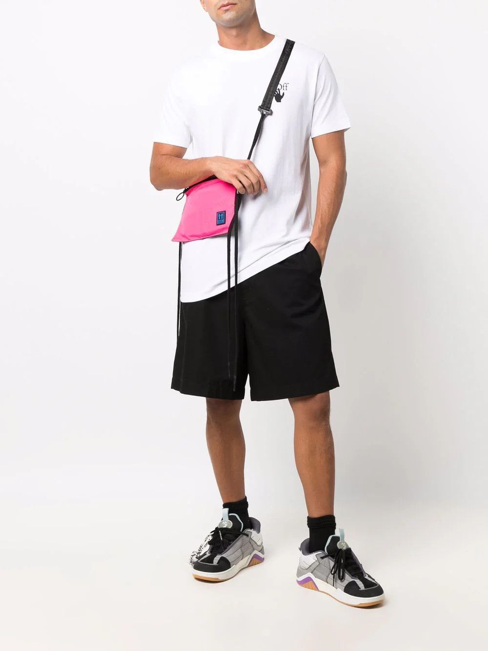 Off-White White Monochrome Caravaggio Arrows Logo T-Shirt Size US S / EU 44-46 / 1 - 4 Thumbnail