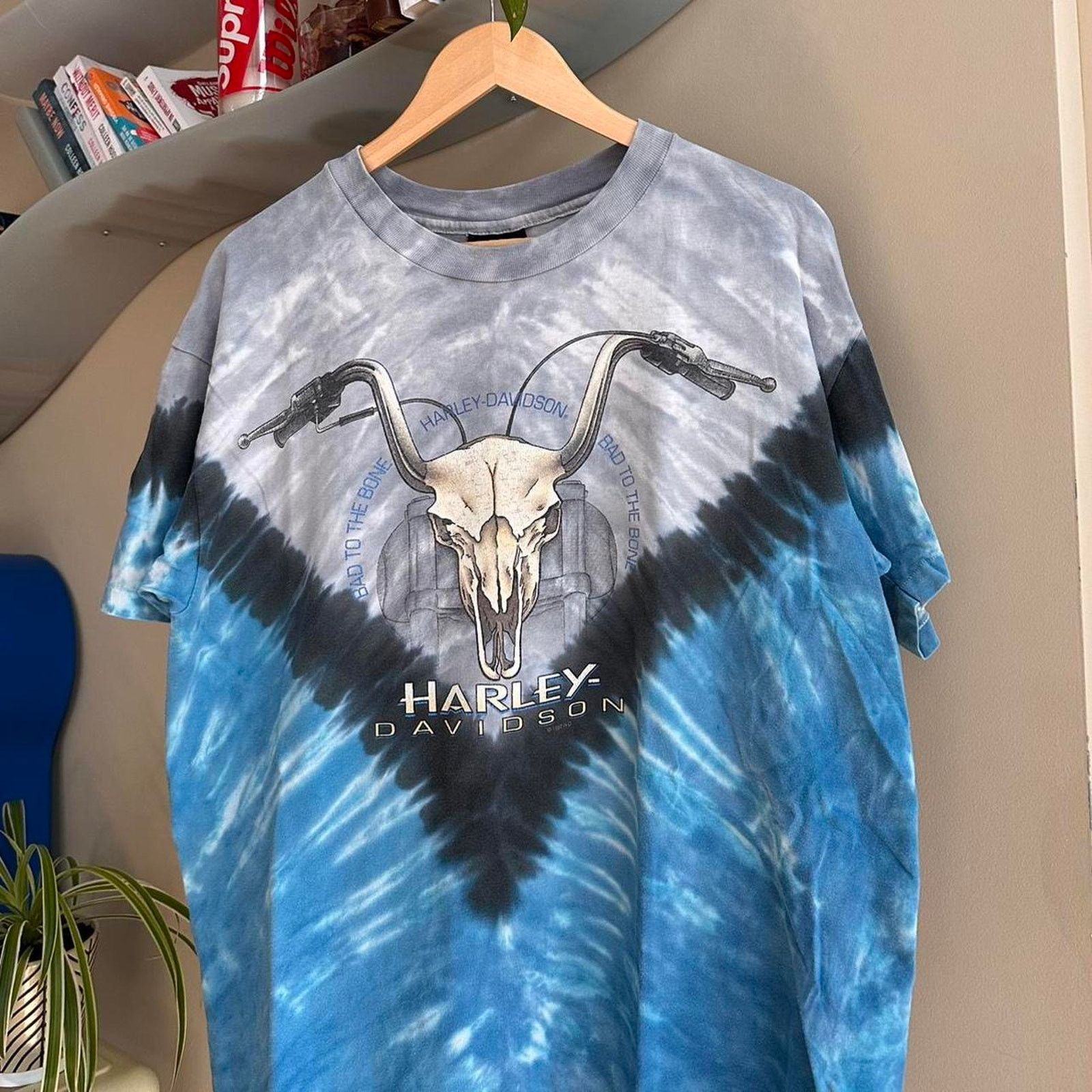 Harley Davidson × Vintage Vintage 1997 Harley Davidson Tie-Dye Shirt Size US L / EU 52-54 / 3 - 2 Thumbnail