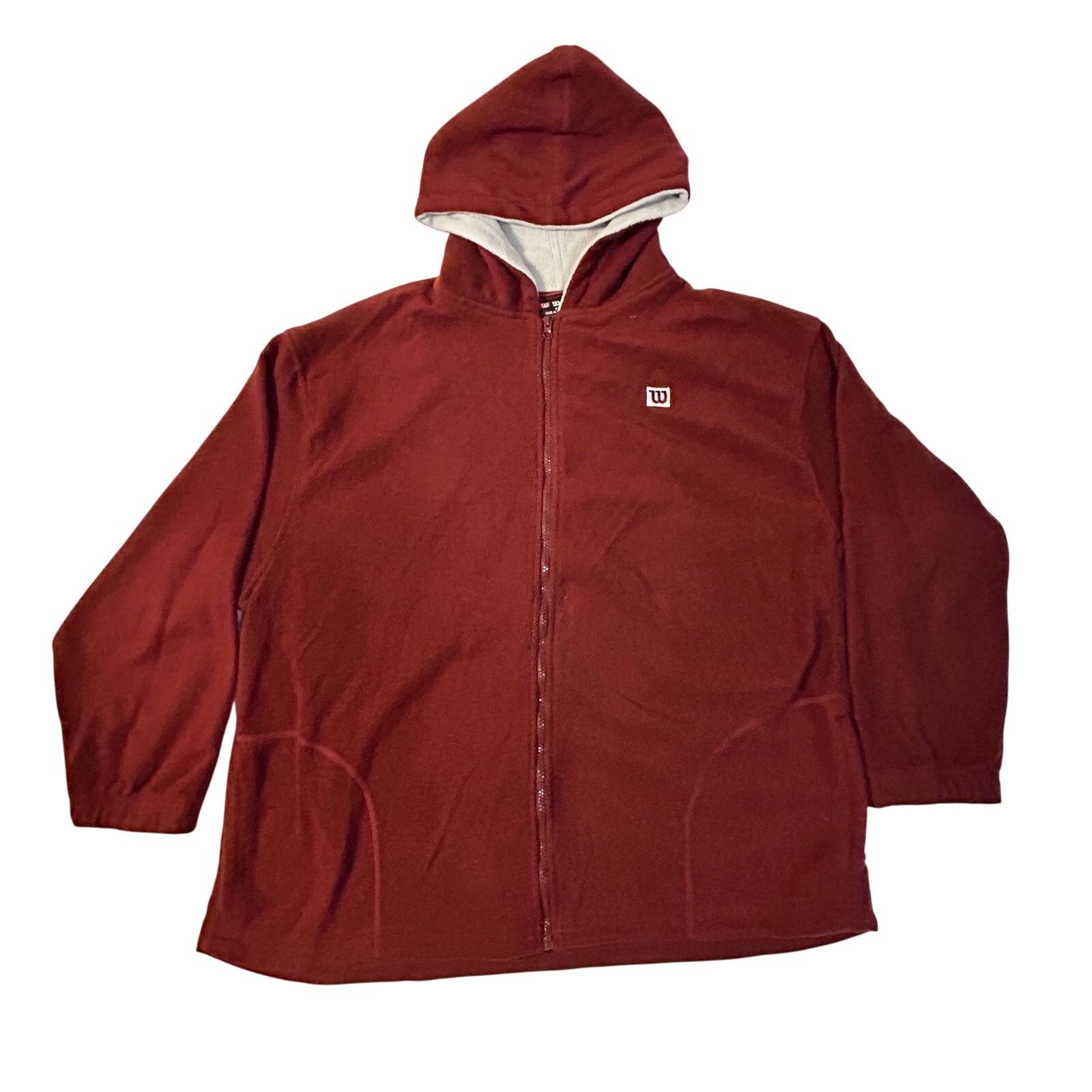 Other Wilson XXL Full-Zip Fleece Hoodie - Warm Classic Style Size US XXL / EU 58 / 5 - 1 Thumbnail