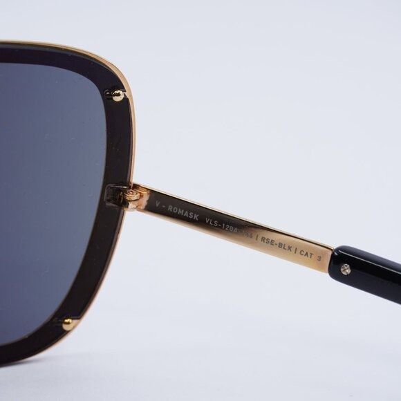 Valentino Valentino V-ROMASK VLS-120A Sunglasses Rose Gold Shield Size ONE SIZE - 6 Thumbnail