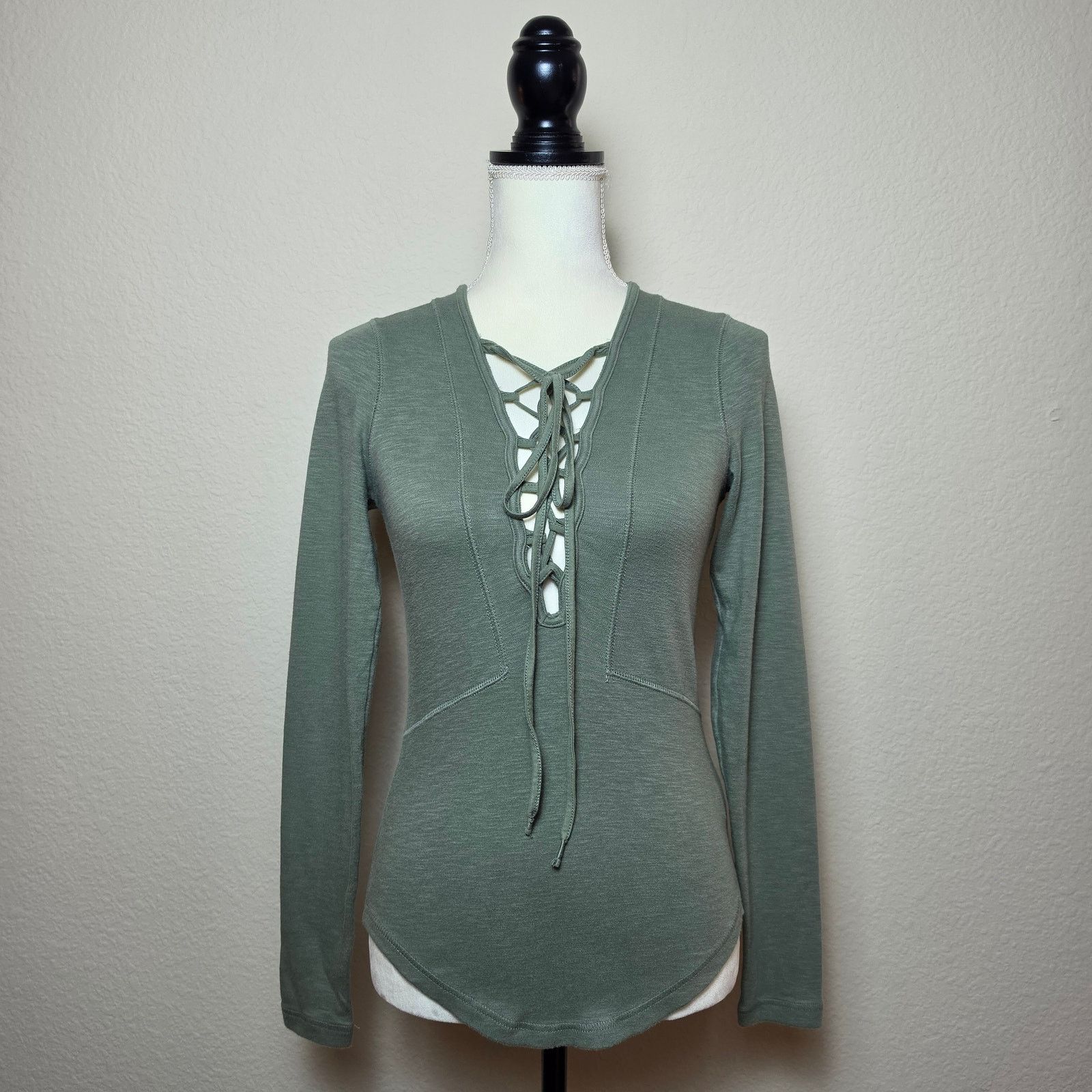 Free People Free People Green Lucky Top XS Size XS / US 0-2 / IT 36-38 - 1 Thumbnail