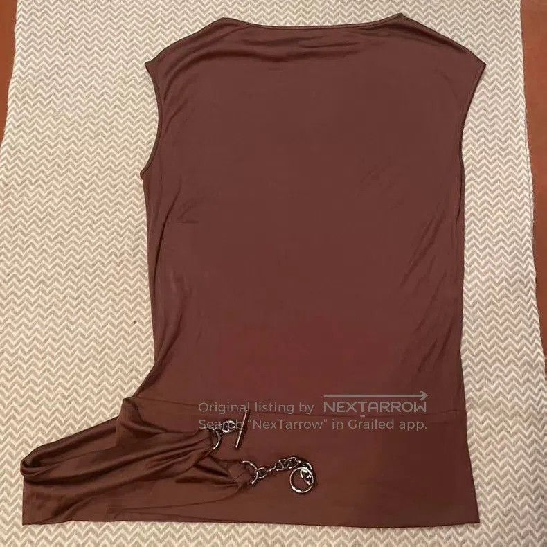 Hermes Hermes Brown Sleeveless Corset Size XS / US 0-2 / IT 36-38 - 4 Thumbnail