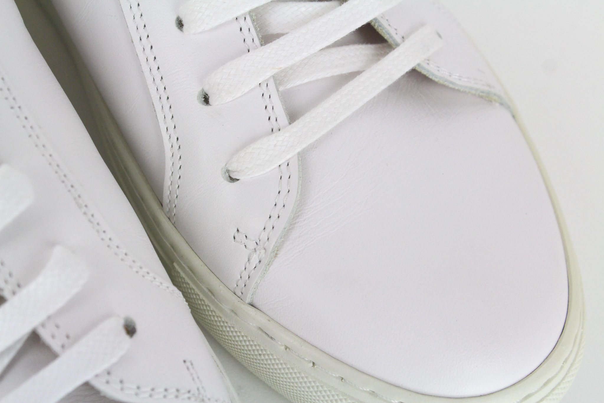 Suitsupply EU42 White Leather Laced Low-Top 72665 Size US 9 / EU 42 - 9 Thumbnail