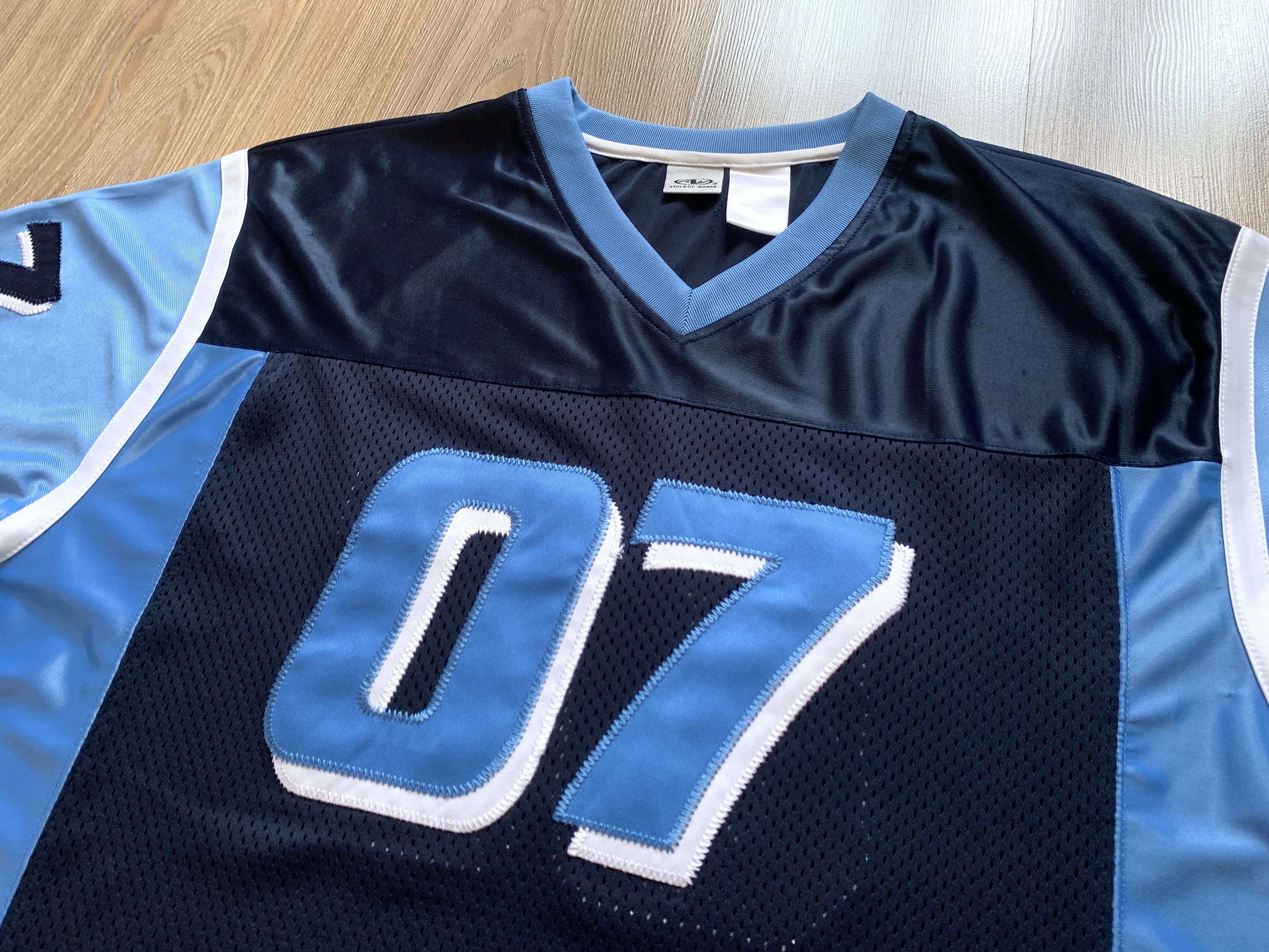 Other Vintage Athletic Works Patch Jersey #07 Size US XL / EU 56 / 4 - 4 Thumbnail