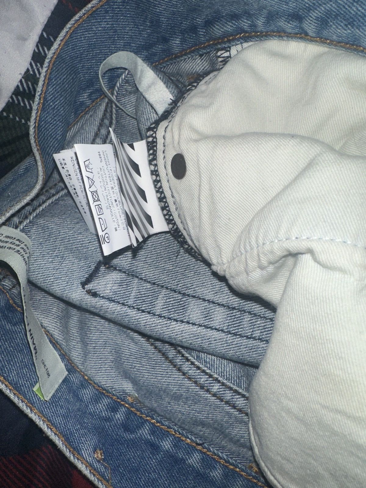 Off-White Off White Repeat Logo Jeans FW19 Size US 30 / EU 46 - 10 Thumbnail