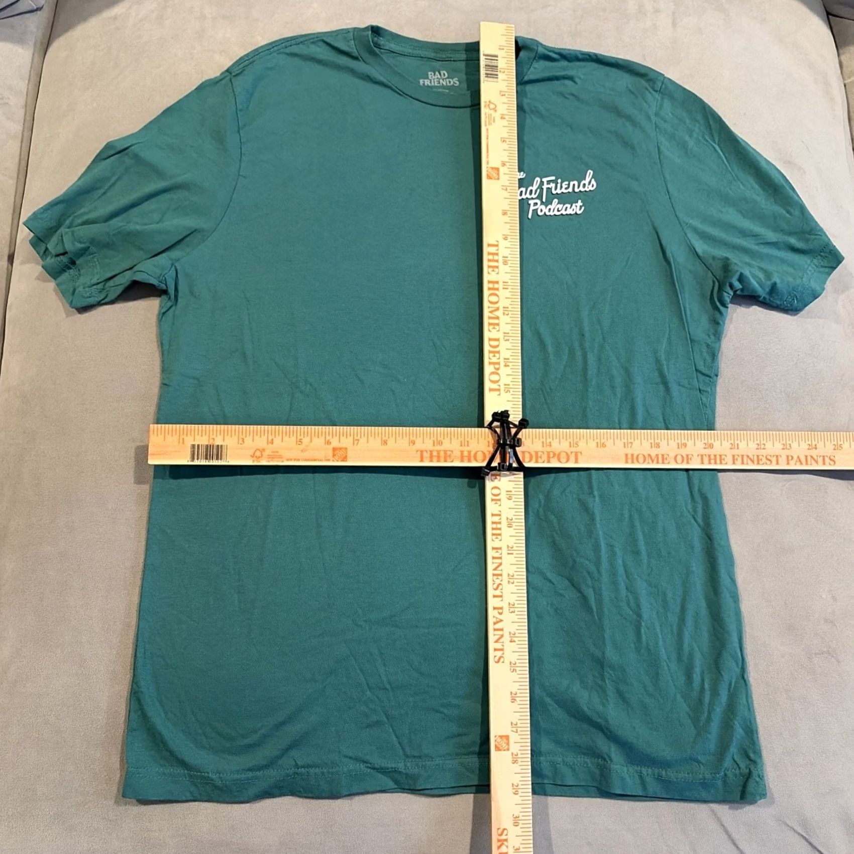Vintage OFFICIAL Bad Friends Podcast T-Shirt Medium Green Logo Beverly Hills Hotel Size US M / EU 48-50 / 2 - 4 Thumbnail