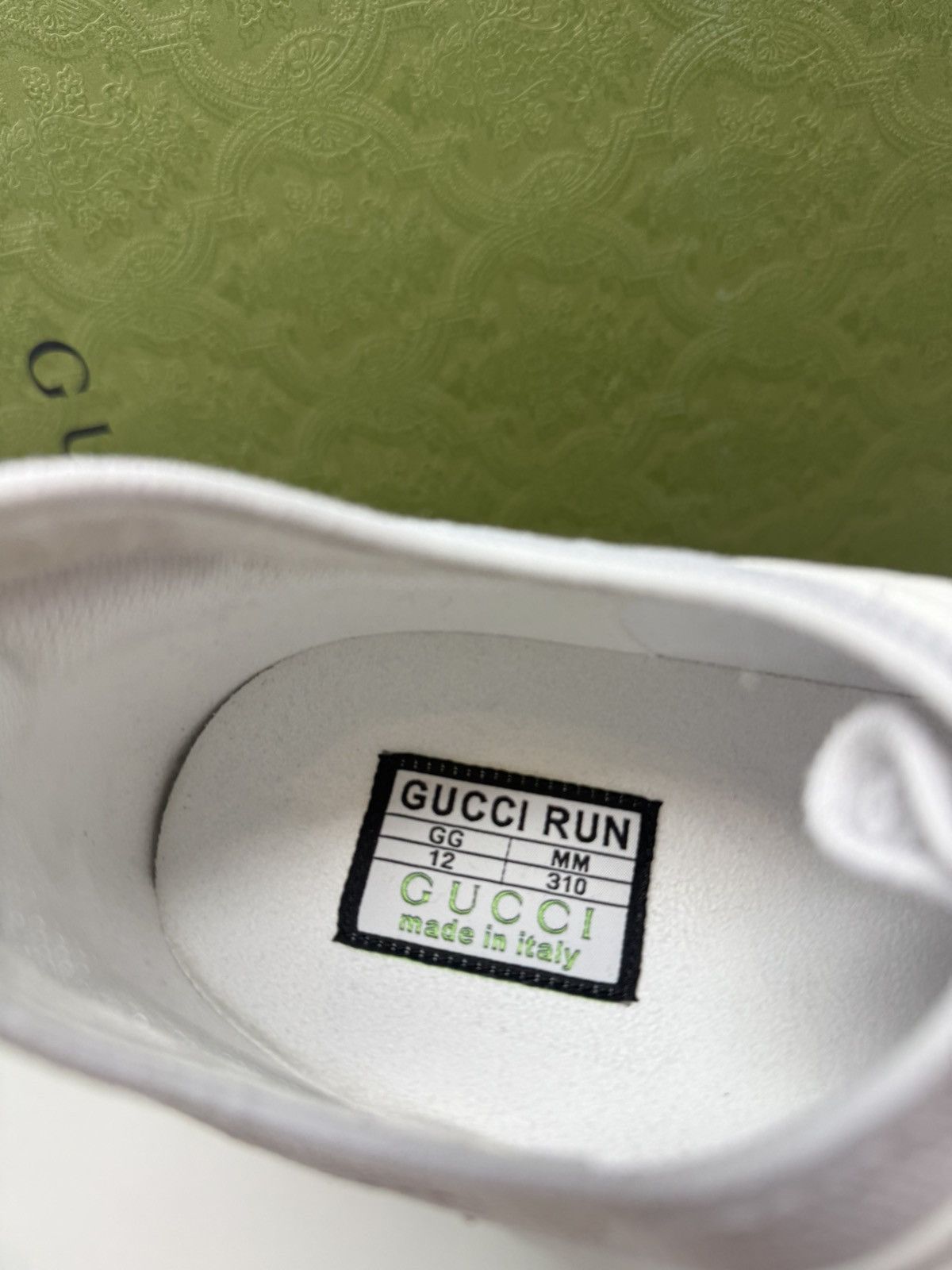 Gucci Gucci Run Sneaker White/Grey/Black Size US 13 / EU 46 - 5 Thumbnail