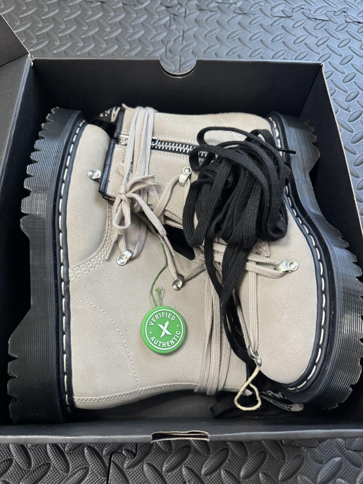 Dr. Martens × Rick Owens 1460 Bex Sole Taupe Size US 9 / EU 42 - 12 Thumbnail