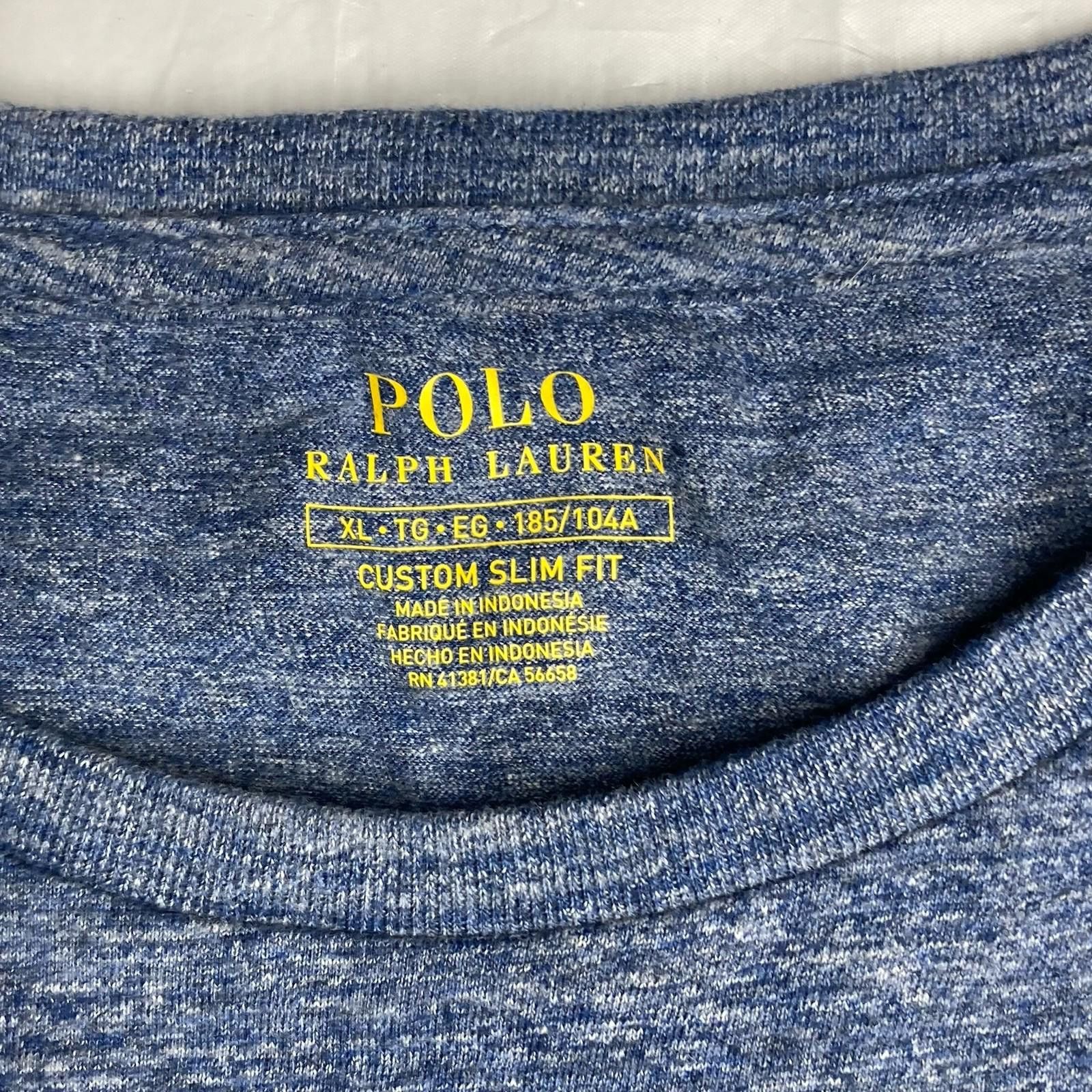 Polo Ralph Lauren Men’s XL Polo Ralph Lauren Ocean Blue Crewneck T-Shirt Size US XL / EU 56 / 4 - 3 Thumbnail