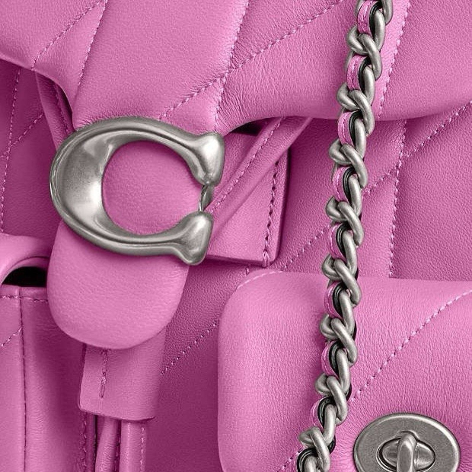 Coach NWT Coach Tabby Backpack Pillow Fuschia Leather CU076 Size ONE SIZE - 16 Thumbnail