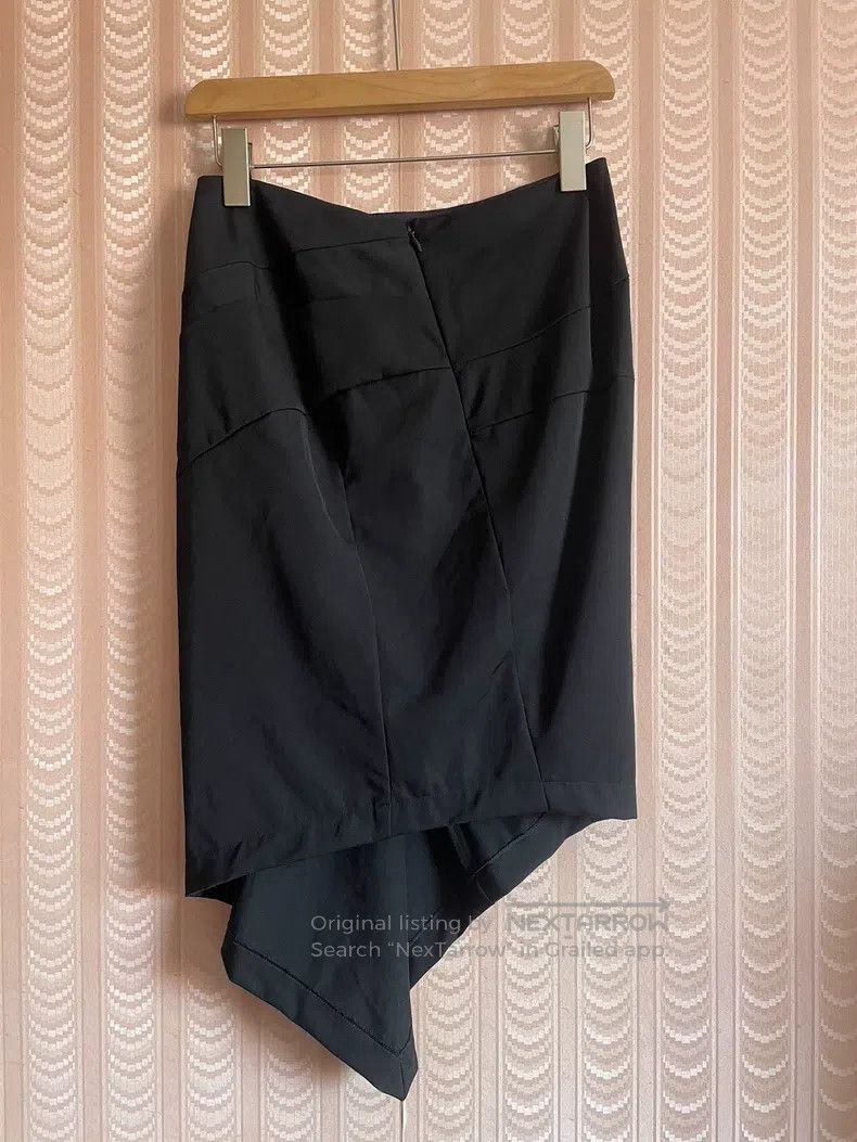 Comme des Garcons Comme Des Garcons size S Black Irregular Bodycon Skirt Mer Size 23" - 2 Thumbnail