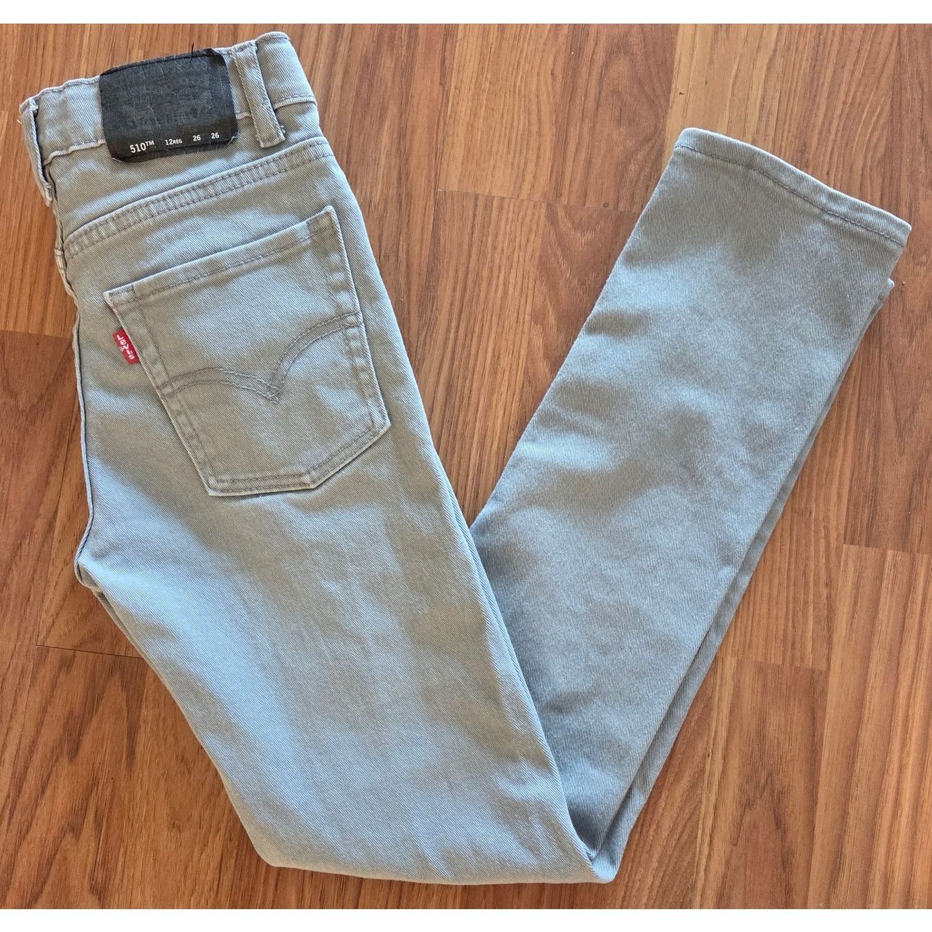 Levi's Levi's 510 Acid Wash Distressed Skinny Jeans - 26x26 Size 26" / US 2 / IT 38 - 2 Thumbnail