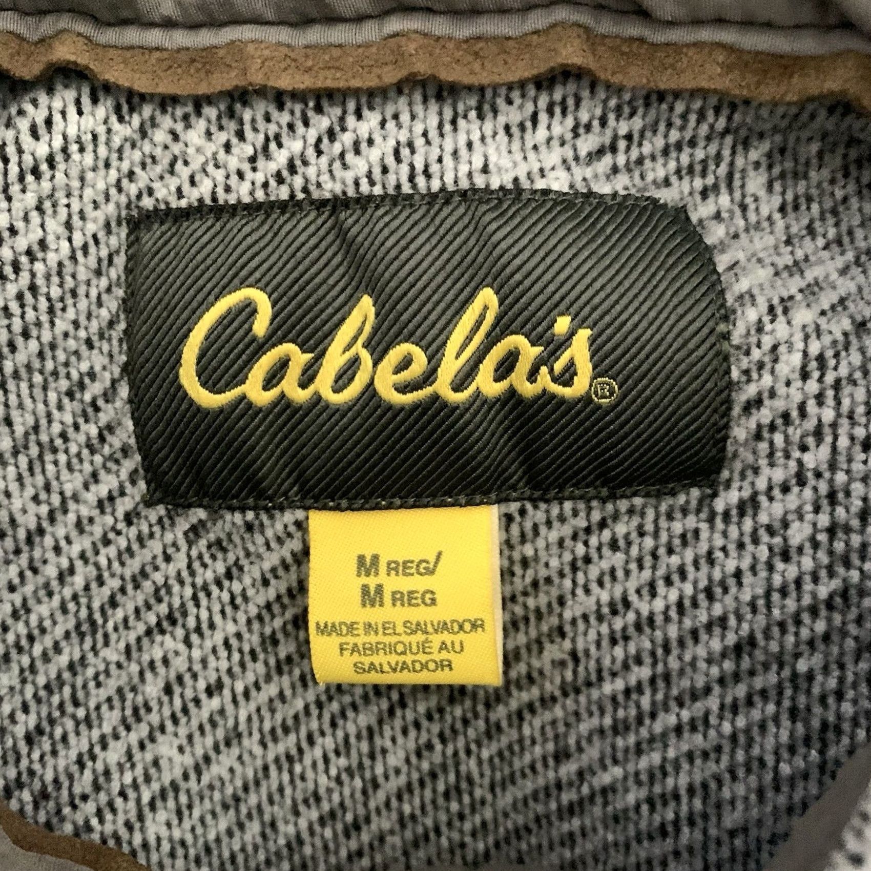Vintage Cabelas Heavy Shirt Mens Medium Gray Woven Fleece Shacket Jacket Outdoors Pocket Size US M / EU 48-50 / 2 - 2 Thumbnail