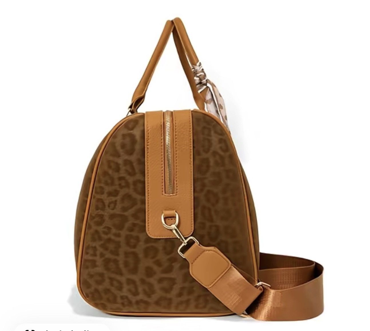 Other Leopard Print Vegan Leather Duffel / Weekender Bag Size ONE SIZE - 4 Thumbnail