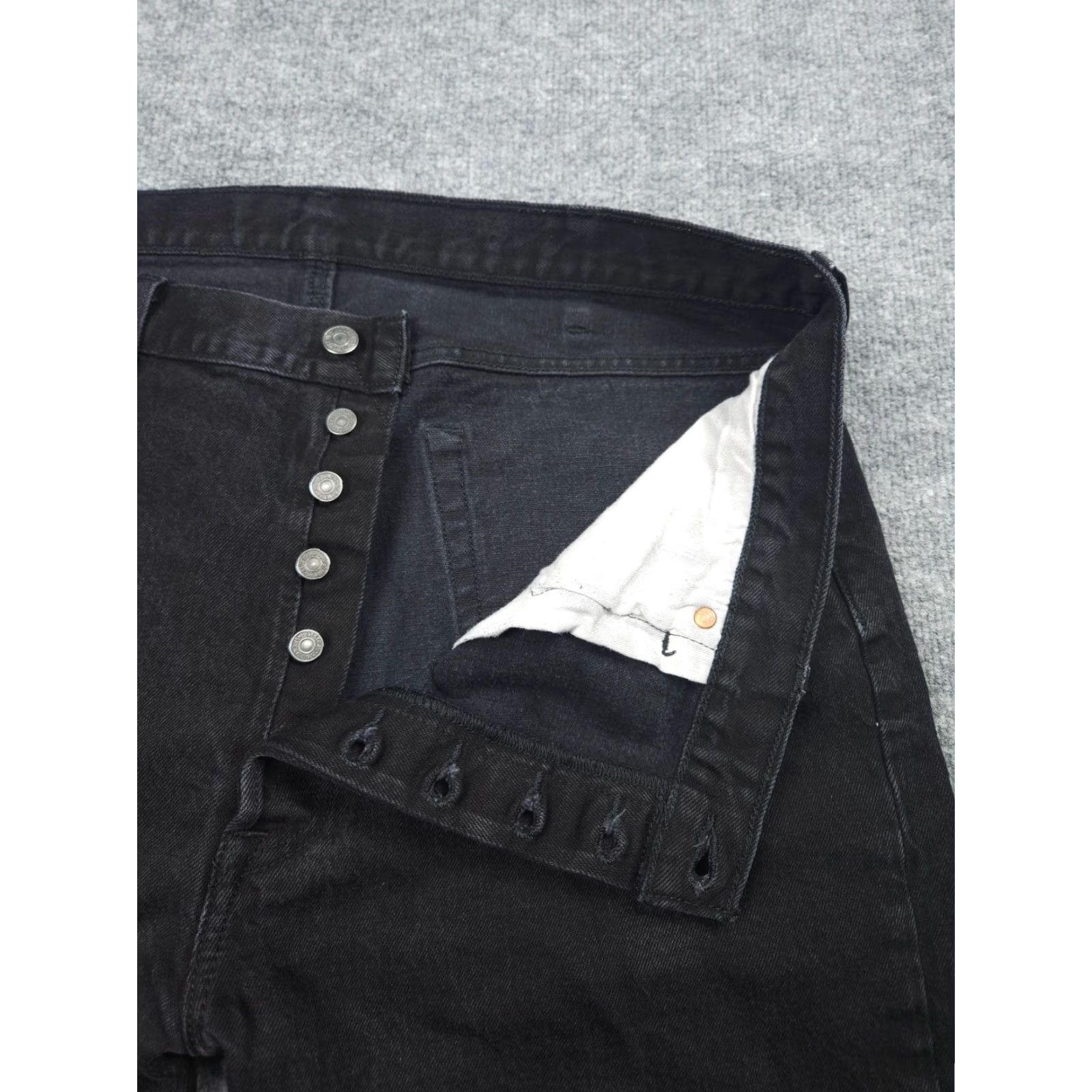 Levi's Levi's 501 Jeans Men's 38 x 32 Black Straight Denim Jeans 5-Pocket Regular Fit 501 Series USA 90s Cowboy Vintage No Size US 38 / EU 54 - 6 Thumbnail