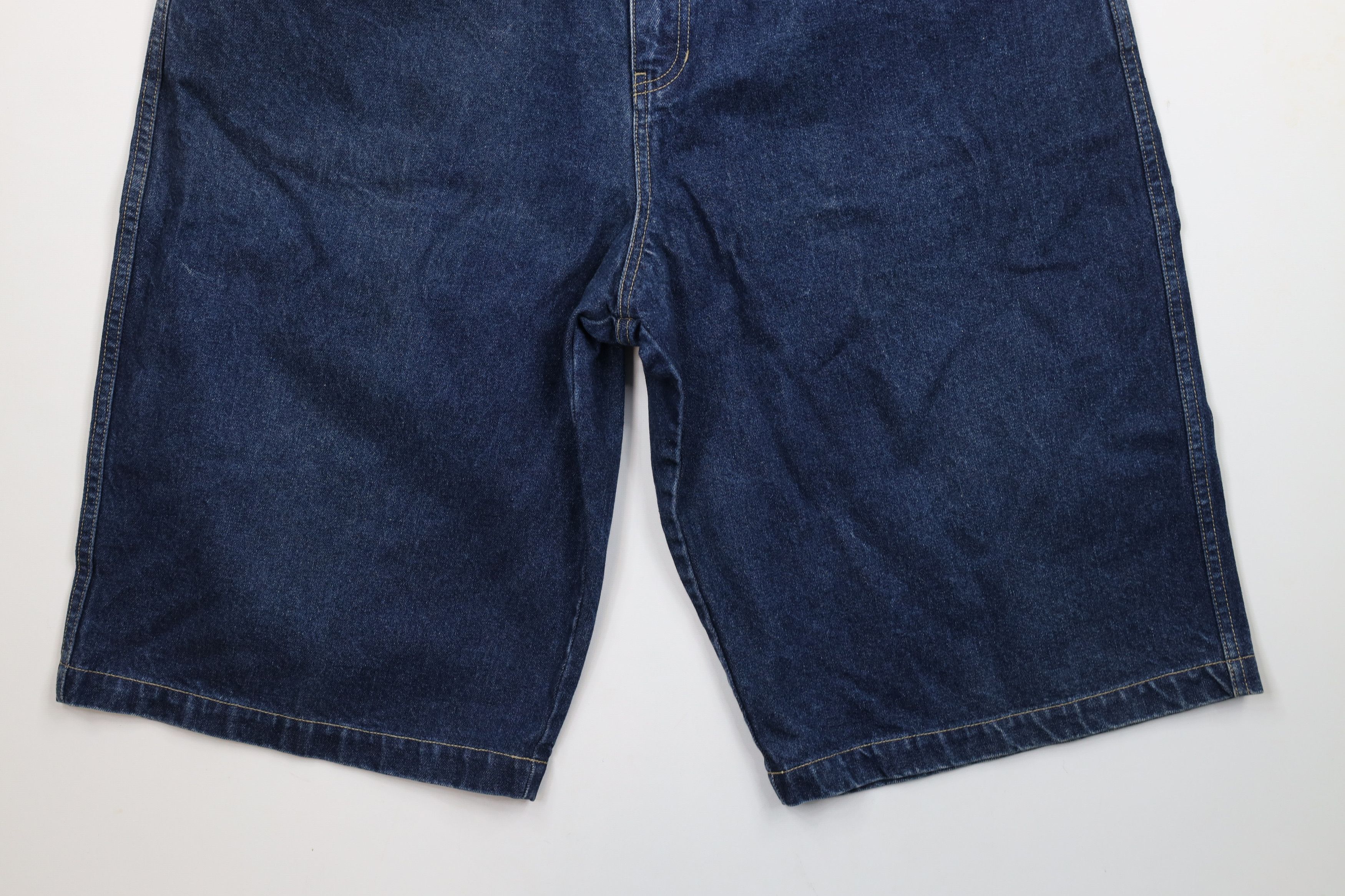 Rocawear × Vintage Vintage 90s Y2K Rocawear Spell Baggy Denim Jean Shorts Jorts Size US 38 / EU 54 - 4 Thumbnail