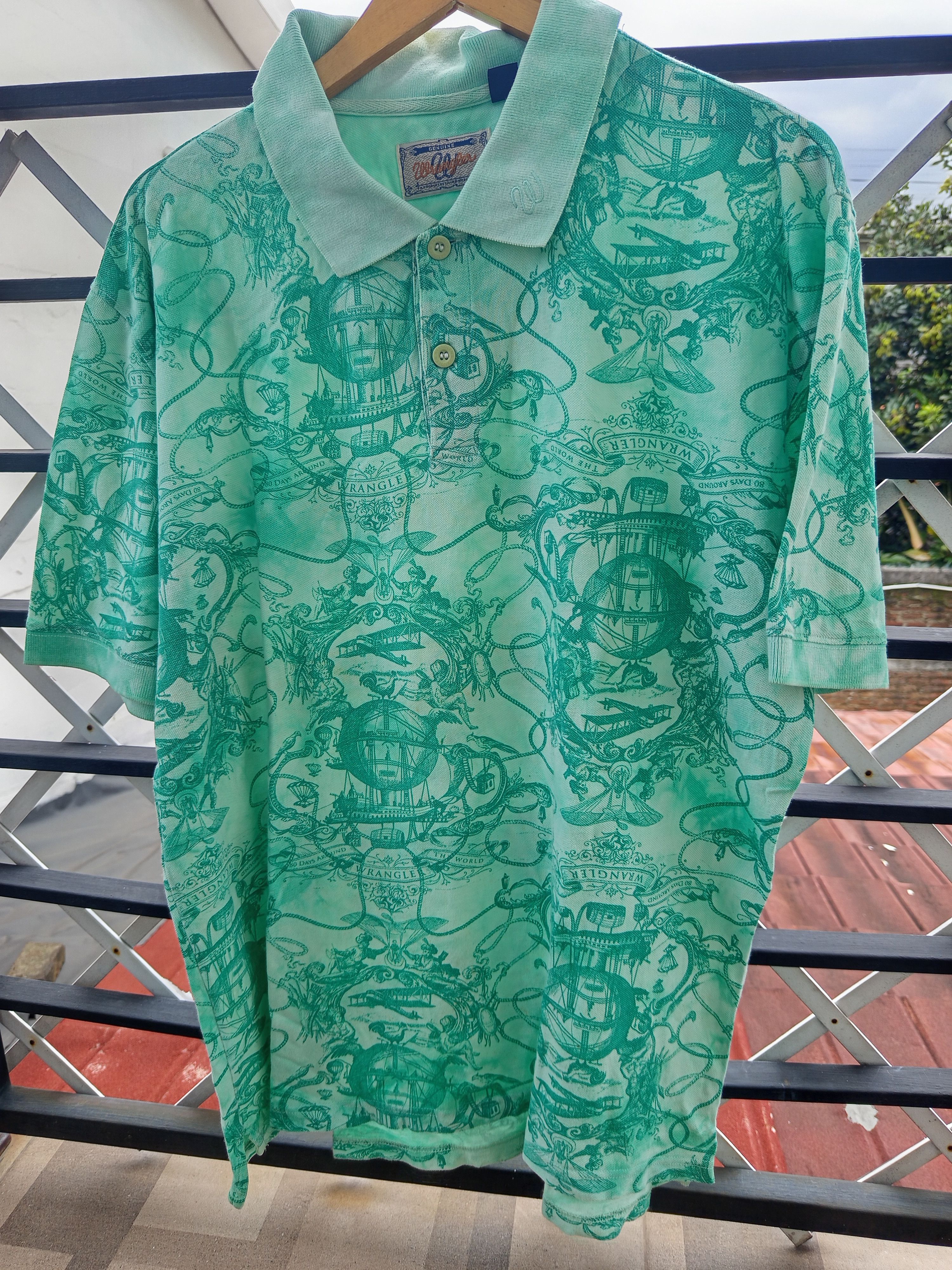 Wrangler Wrangler All Over Print Polo Shirt Size US XL / EU 56 / 4 - 2 Thumbnail