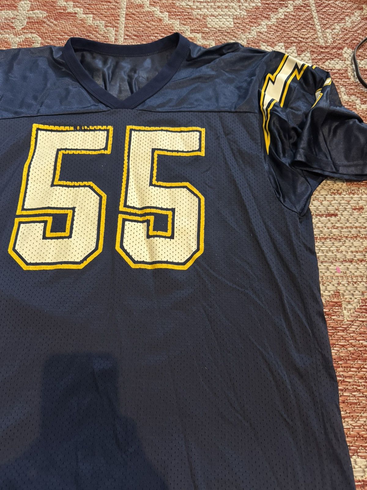 Champion Vintage San Diego Chargers J Seau Champion Jersey 48 L/XL Size US XL / EU 56 / 4 - 3 Thumbnail